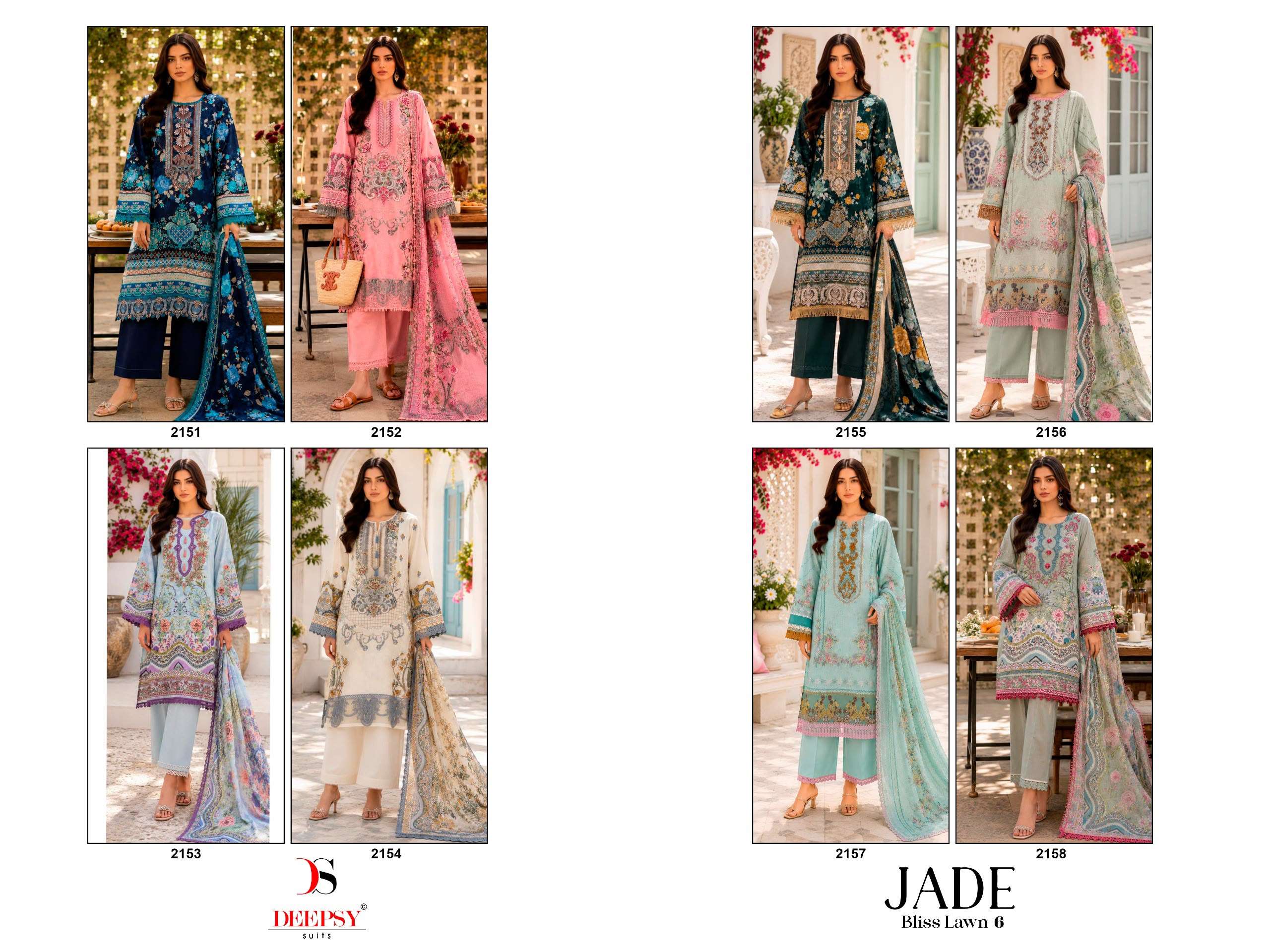 JADE BLISS LAWN - 06 BY DEEPSY SUITS - 01 - 08 B