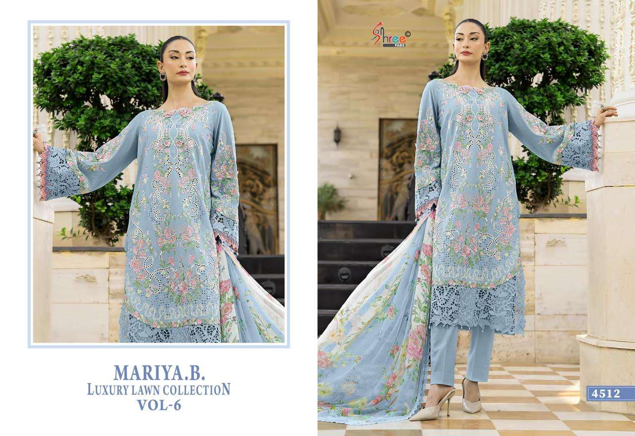 MARIYA B LUXURY LAWN COLLECTION VOL - 06 BY SHREE FABS - 02