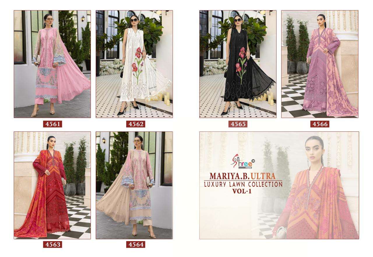MARIYA B ULTRA LUXURY LAWN COLLECTION VOL - 01 BY SHREE FABS - 01 - 06 A