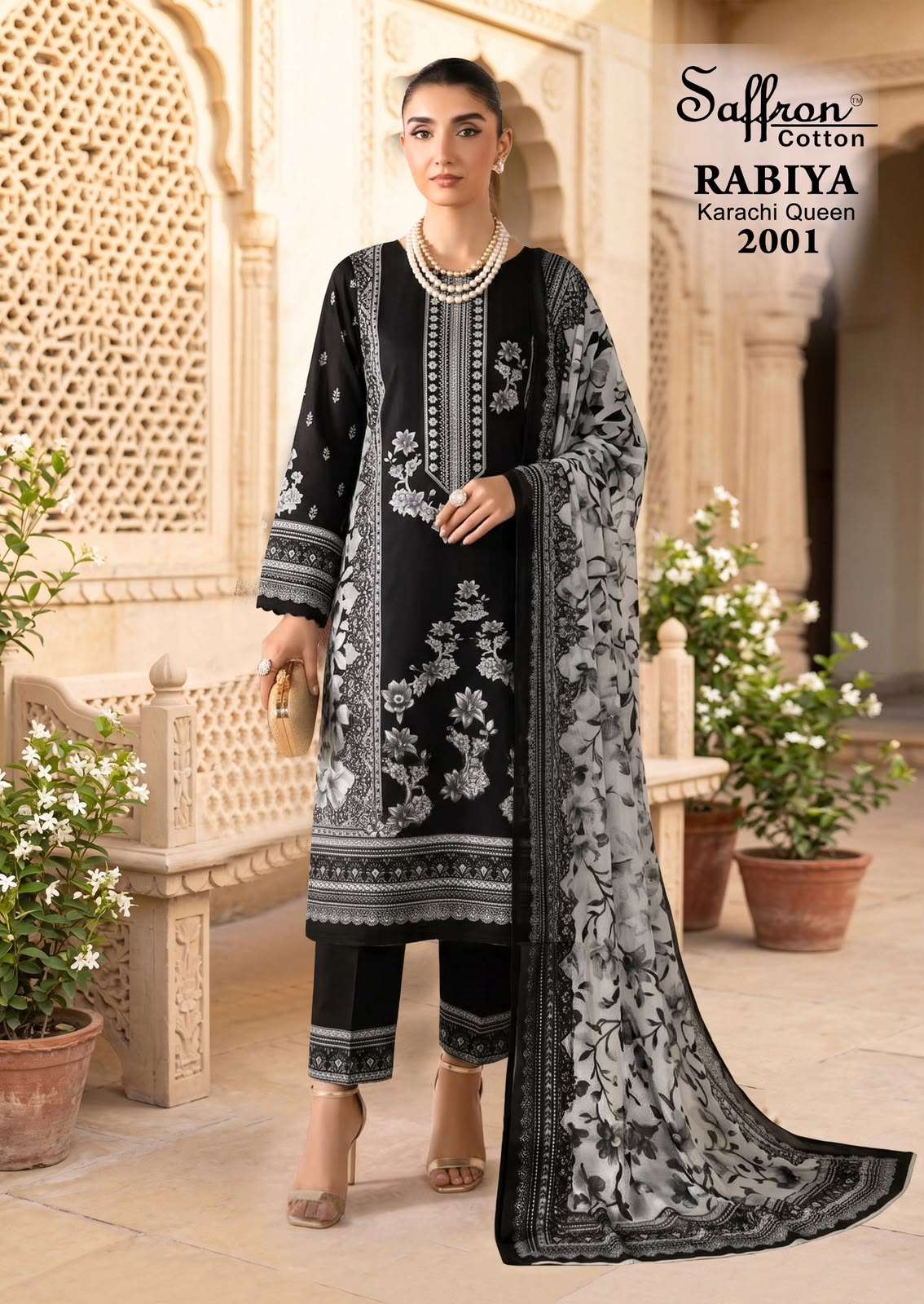 RABIYA KARACHI QUEEEN VOL - 02 BY SAFFRON COTTON - 01