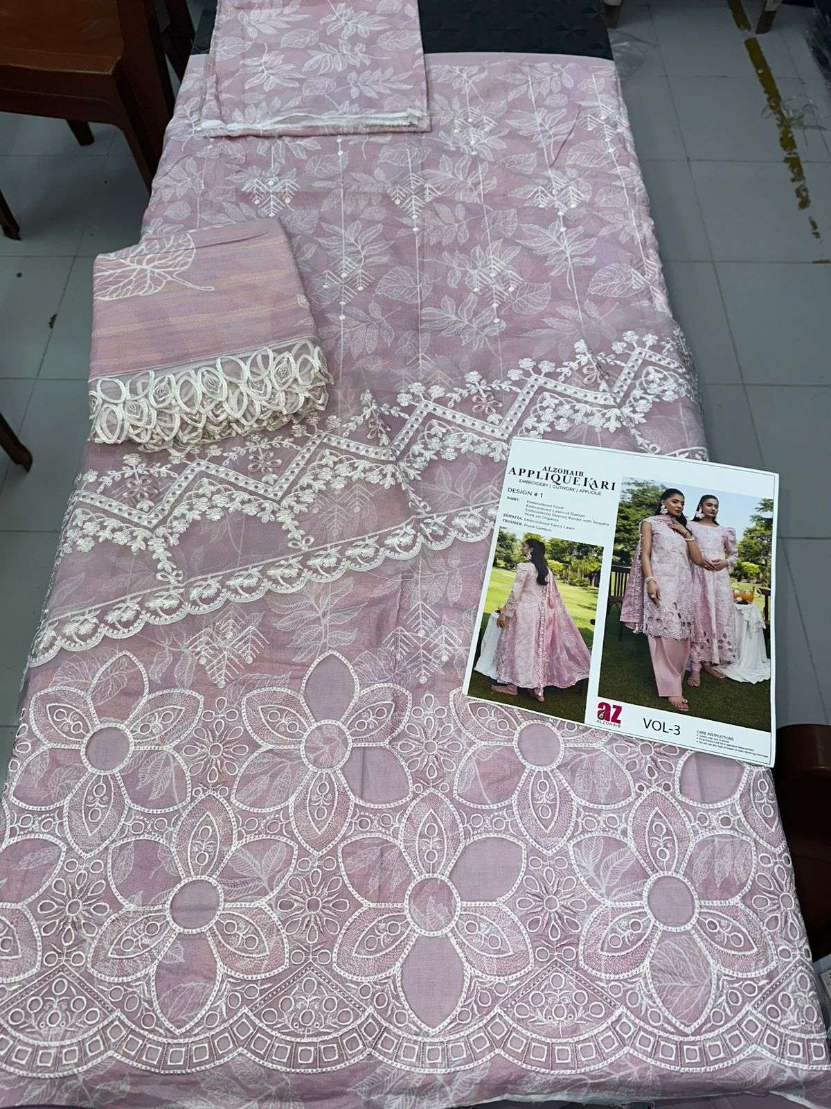 APPLIQUEKARI VOL - 03 OPEN PICS BY AL ZOHAIB TEXTILES - 04