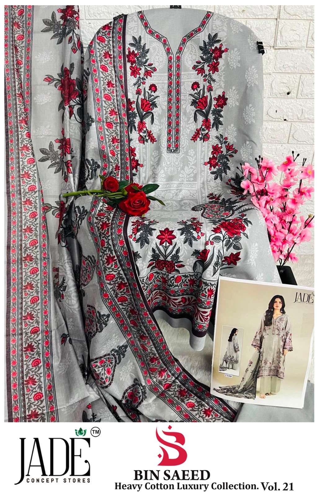 BIN SAEED HEAVY COTTON LUXURY COLLECTION VOL - 21 BY JADE CONCEPT STORES - 12