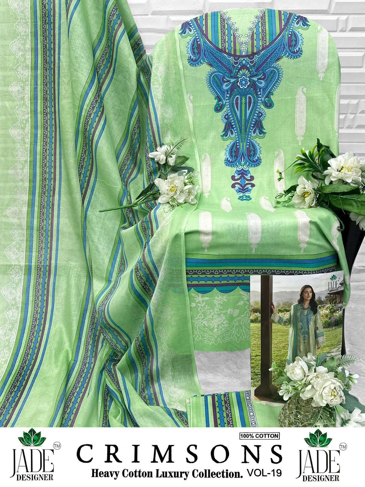 CRIMSONS HEAVY COTTON LUXURY COLLECTION VOL - 19 OPEN PIC BY JADE DESIGNER - 01