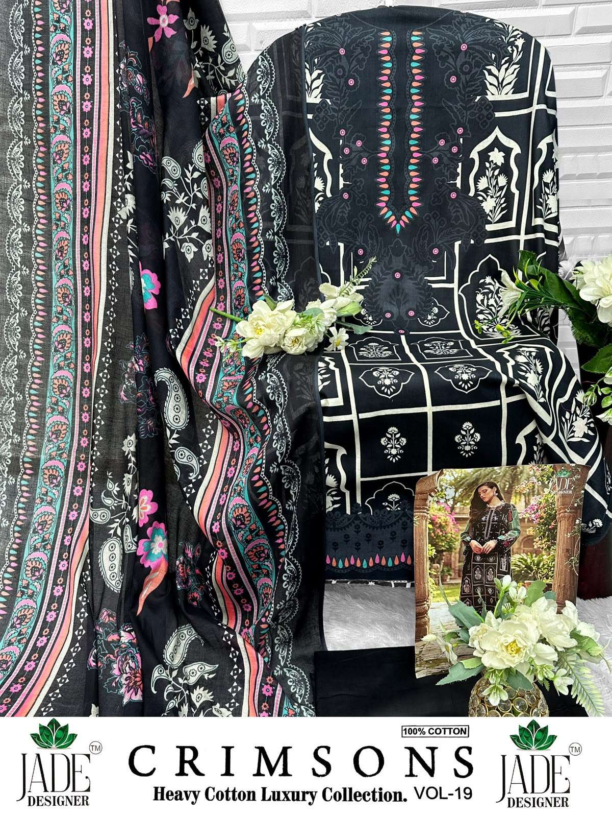 CRIMSONS HEAVY COTTON LUXURY COLLECTION VOL - 19 OPEN PIC BY JADE DESIGNER - 05