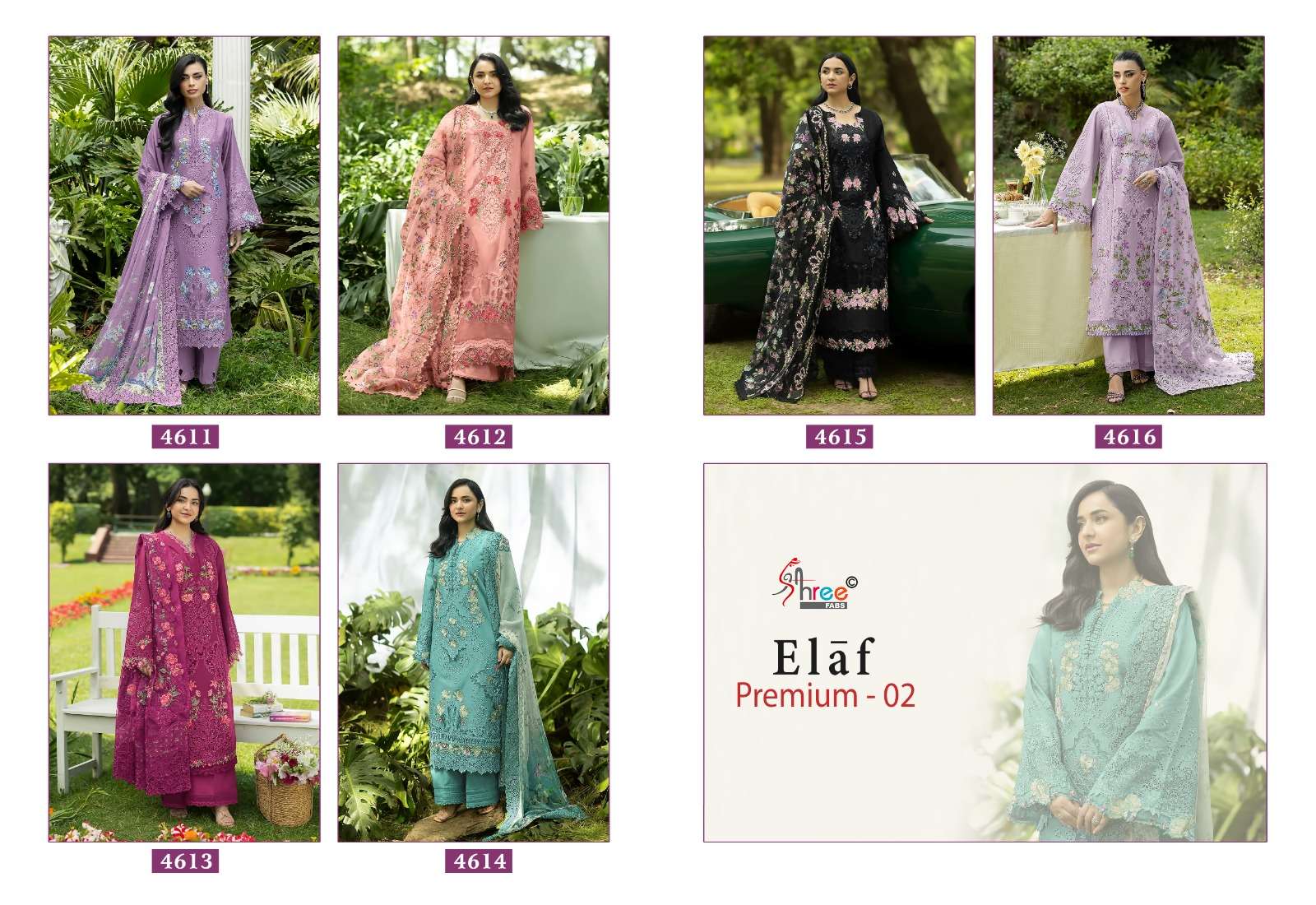 ELAF PREMIUM - 02 BY SHREE FABS - 01 - 06 A