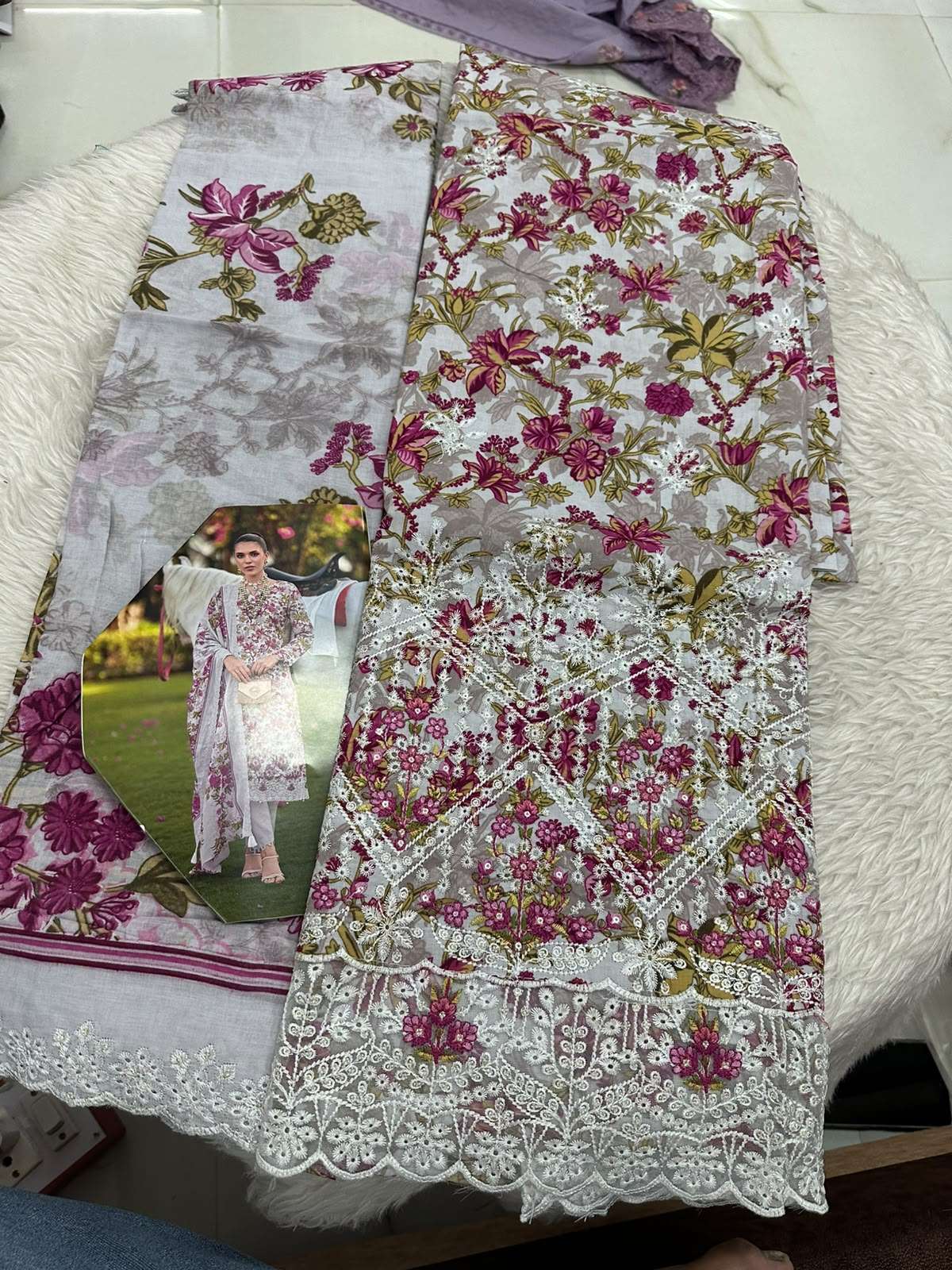 Falah Premium Cotton Collection Code - 50130 By Falah Designer Suits - 01 - 08