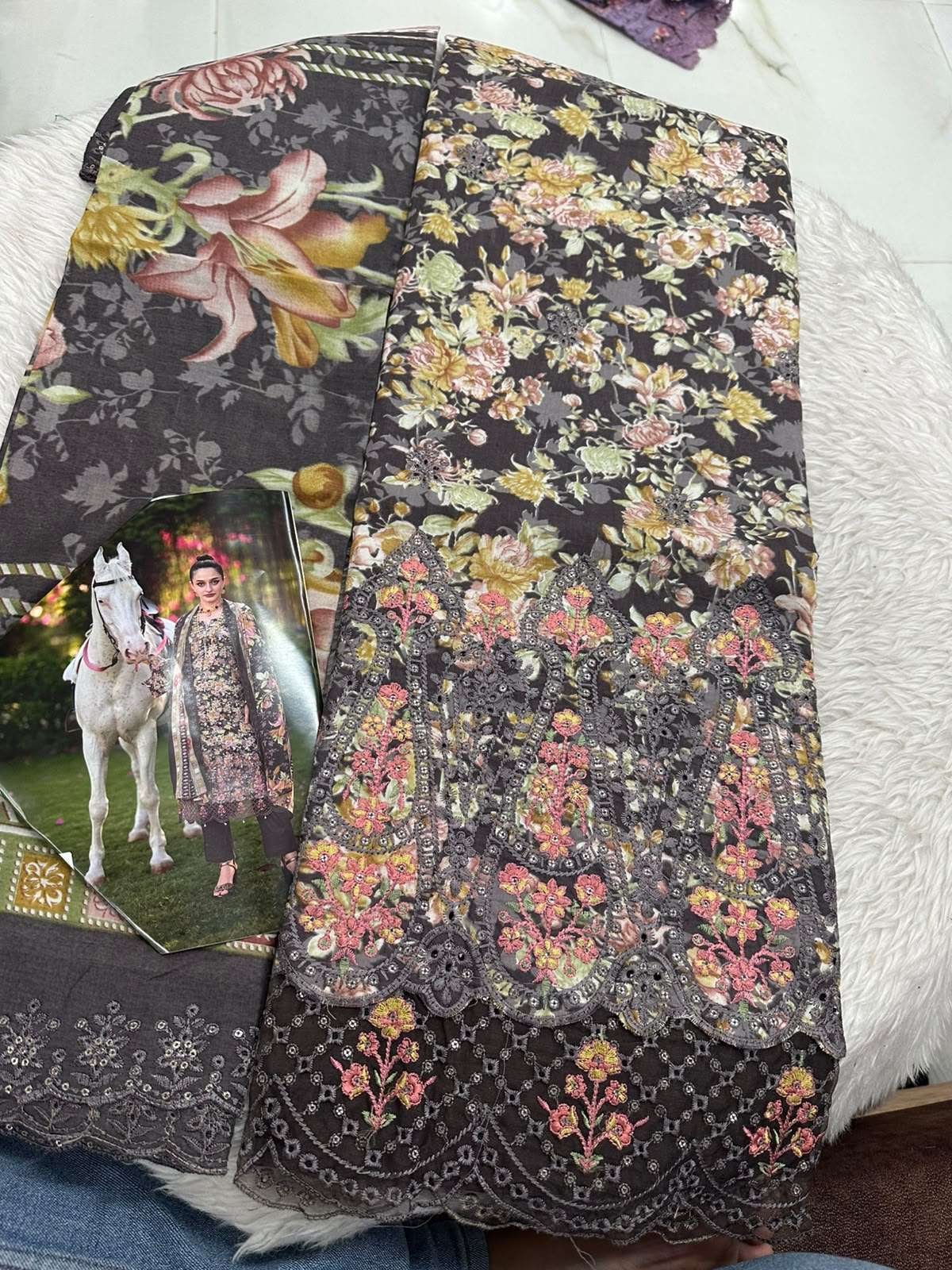 Falah Premium Cotton Collection Code - 50130 By Falah Designer Suits - 04