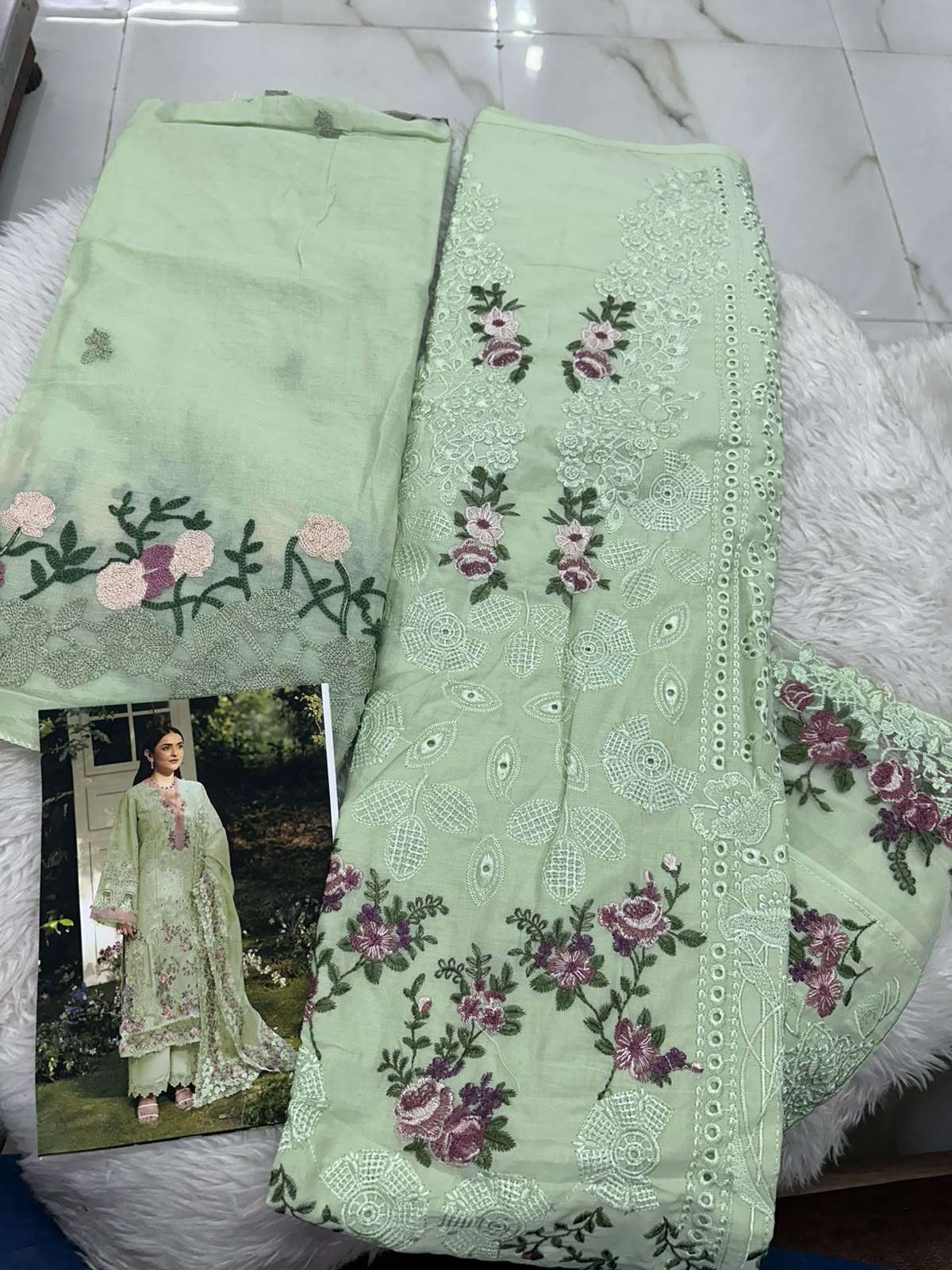Falah Premium Cotton Collection Code - 50134 By Falah Designer Suits - 01 - 05
