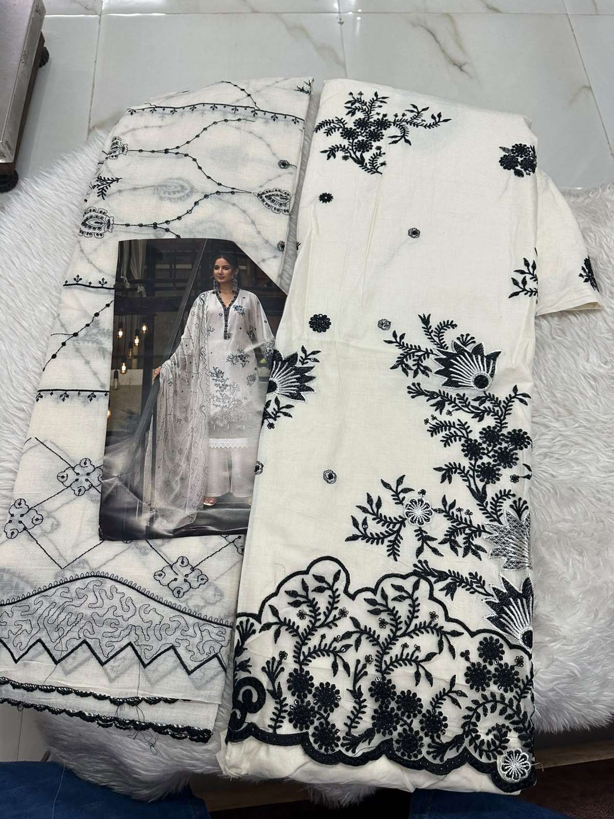 Falah Premium Cotton Collection Code - 50135 By Falah Designer Suits - 01 - 06 B
