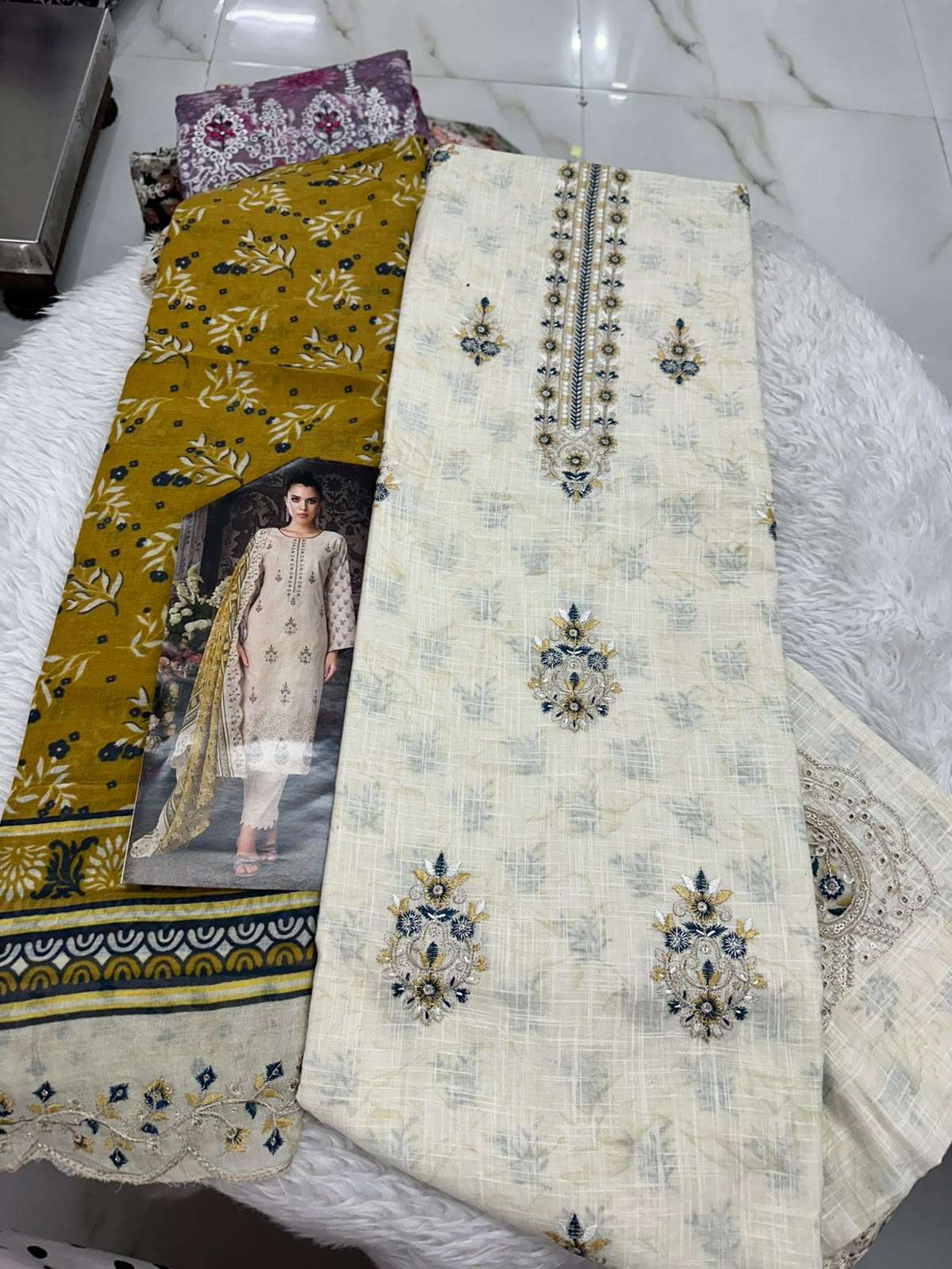 Falah Premium Cotton Collection Code - 50143 By Falah Designer Suits - 02