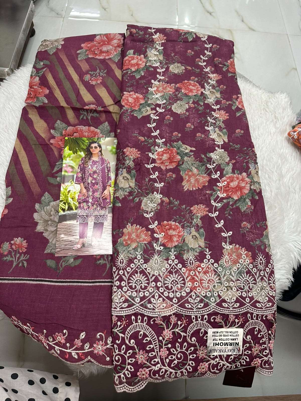 Falah Premium Cotton Collection Code - 50147 By Falah Designer Suits - 01 - 08
