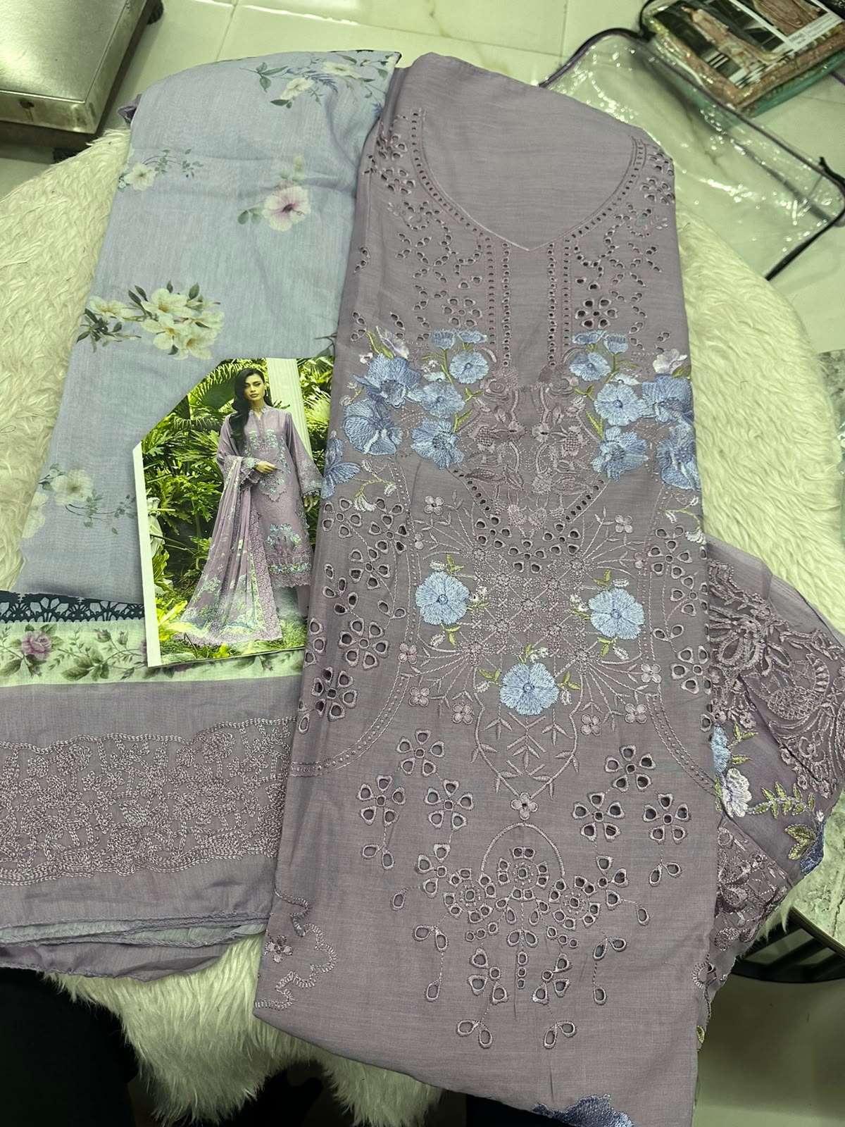 Falah Premium Cotton Collection Code - 50155 By Falah Designer Suits - 01 - 06 A