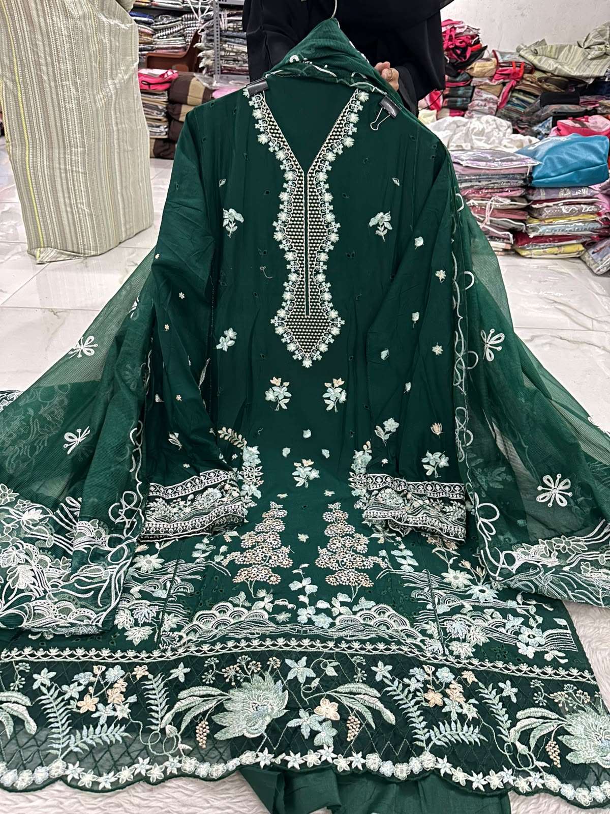 Falah Premium Party Wear Pure Cotton Collection Code - NOP55 By Falah Designer Suit - 13