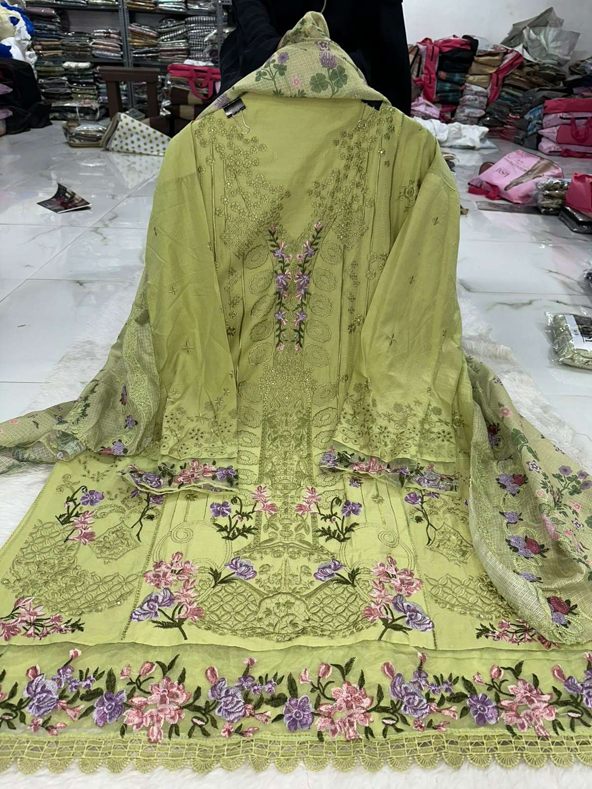 Falah Premium Pure Cotton Collection Code - NOP41 By Falah Designer Suits - 02