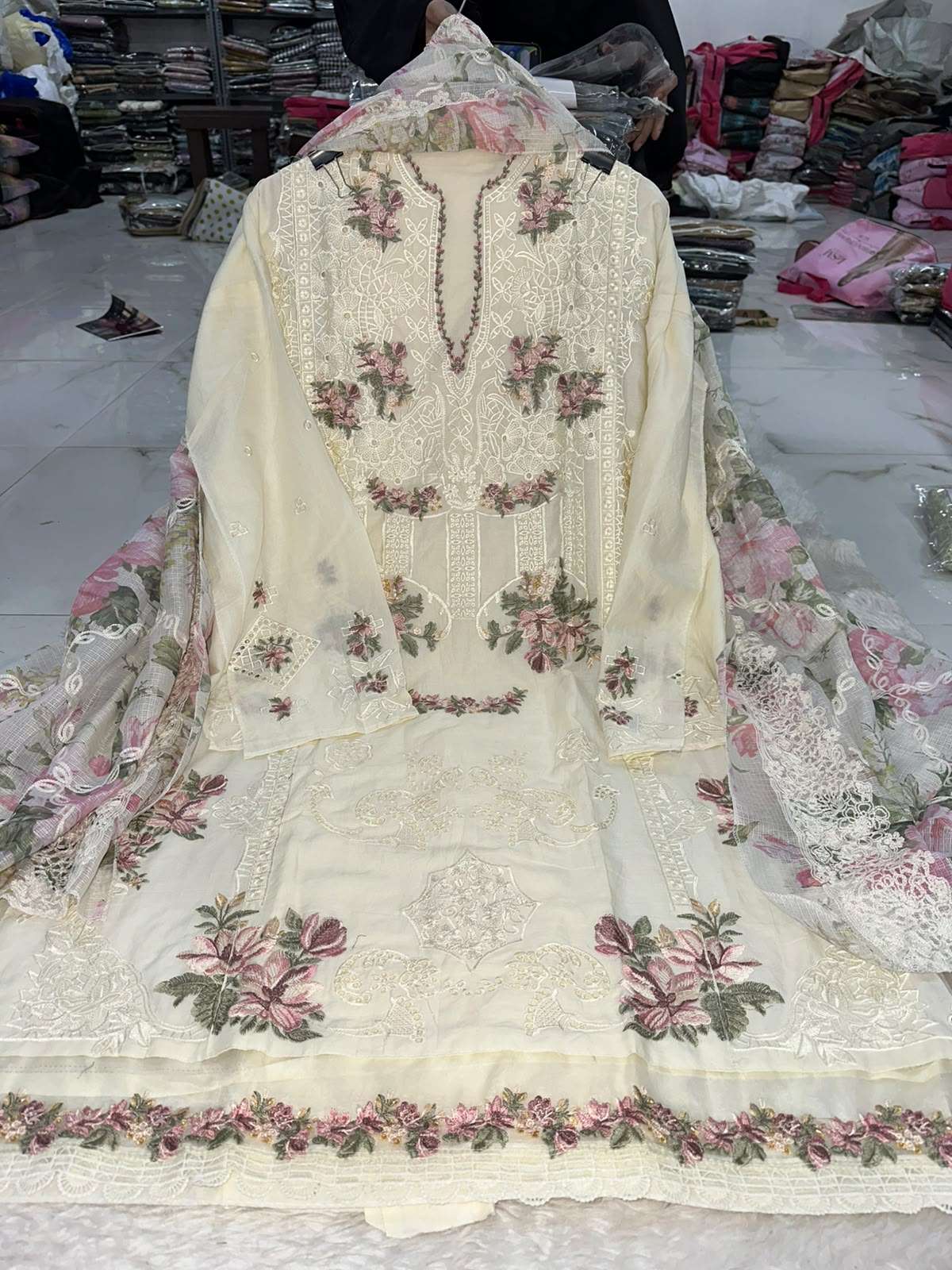 Falah Premium Pure Cotton Collection Code - NOP41 By Falah Designer Suits - 11