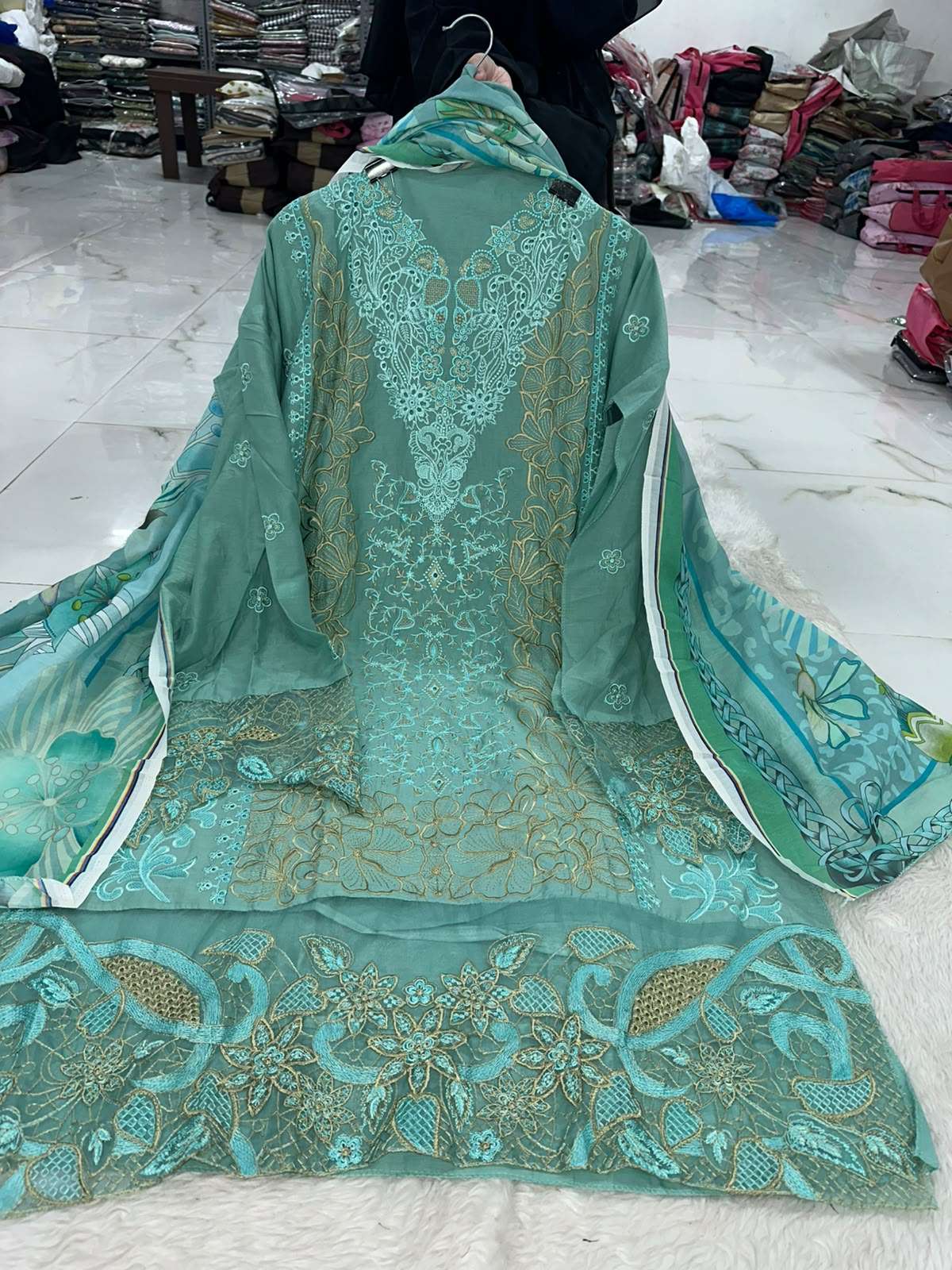 Falah Premium Pure Cotton Collection Code - NOP43 By Falah Designer Suits - 10