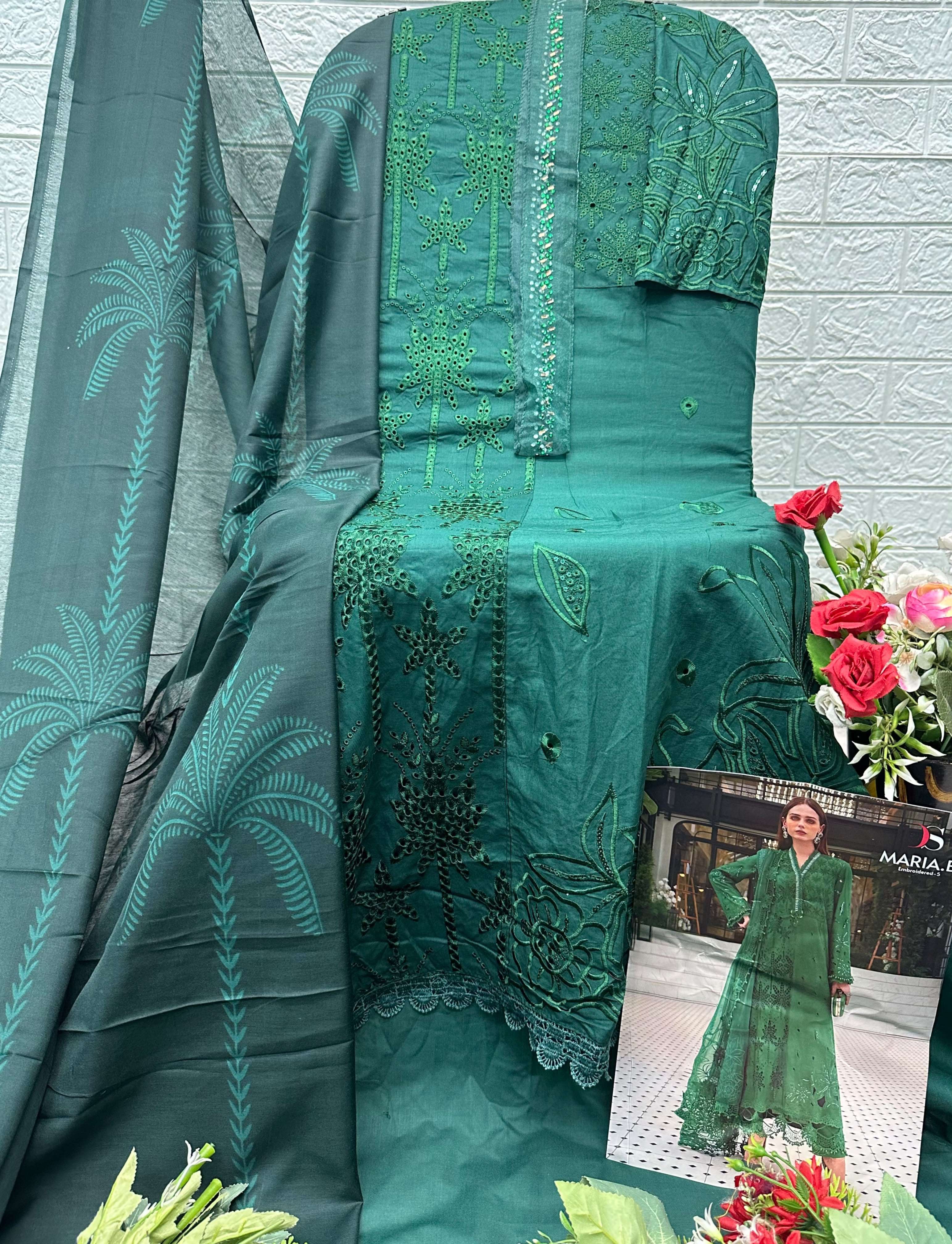 MARIA B PREMIUM EMBROIDERED - 05 DEEPSY SUITS  - 08