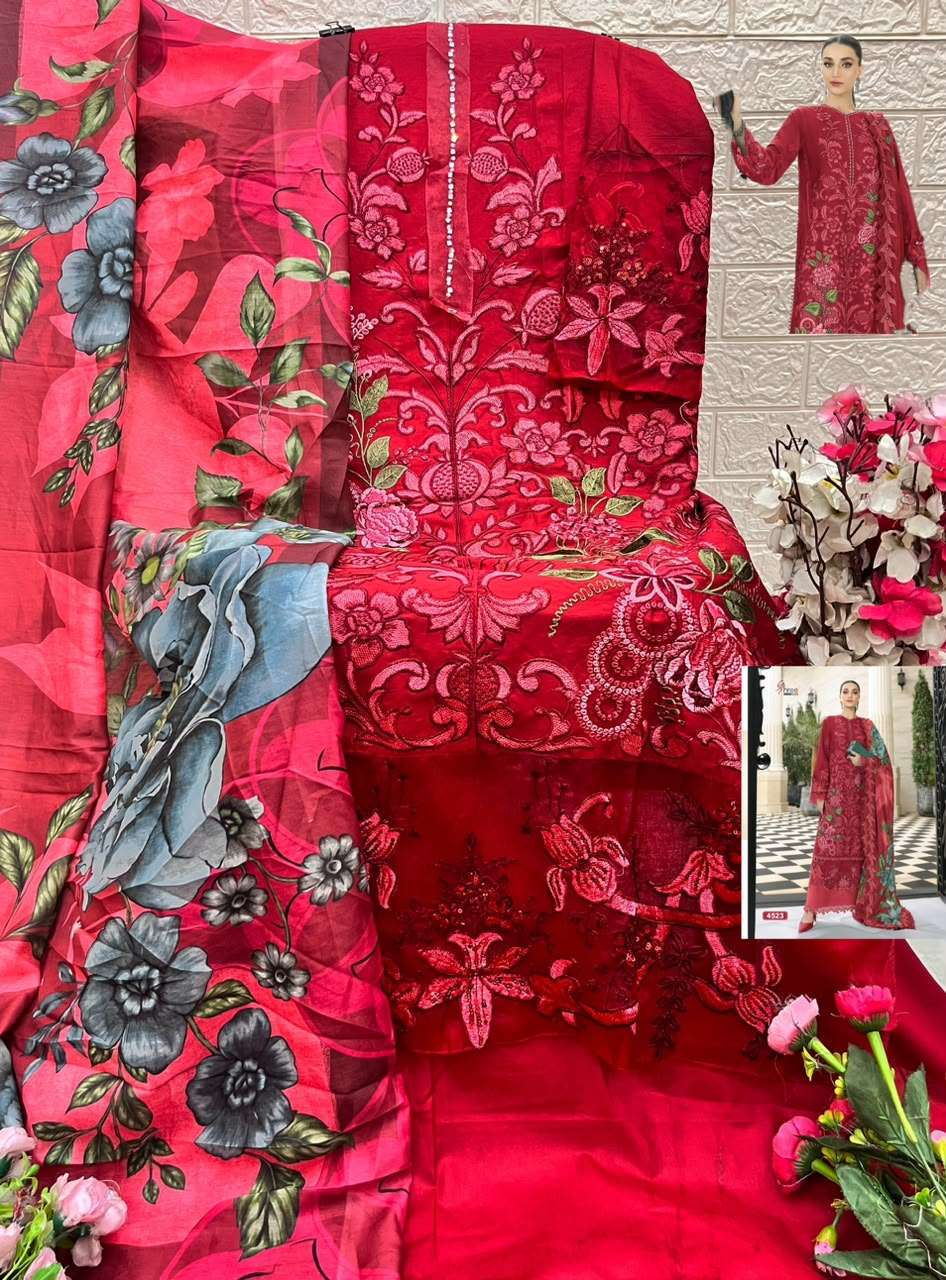 MARIYA B LUXURY LAWN COLLECTION VOL - 07 OPEN PIC BY SHREE FABS - 02
