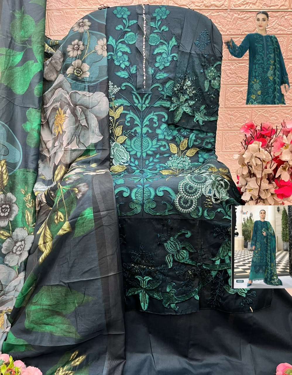 MARIYA B LUXURY LAWN COLLECTION VOL - 07 OPEN PIC BY SHREE FABS - 05