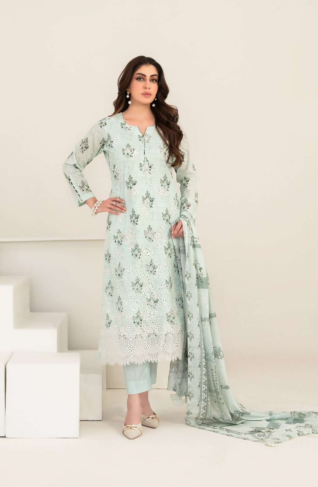 MEEM LAWN EMBROIDERED COLLECTION BY TAWAKKAL - 04