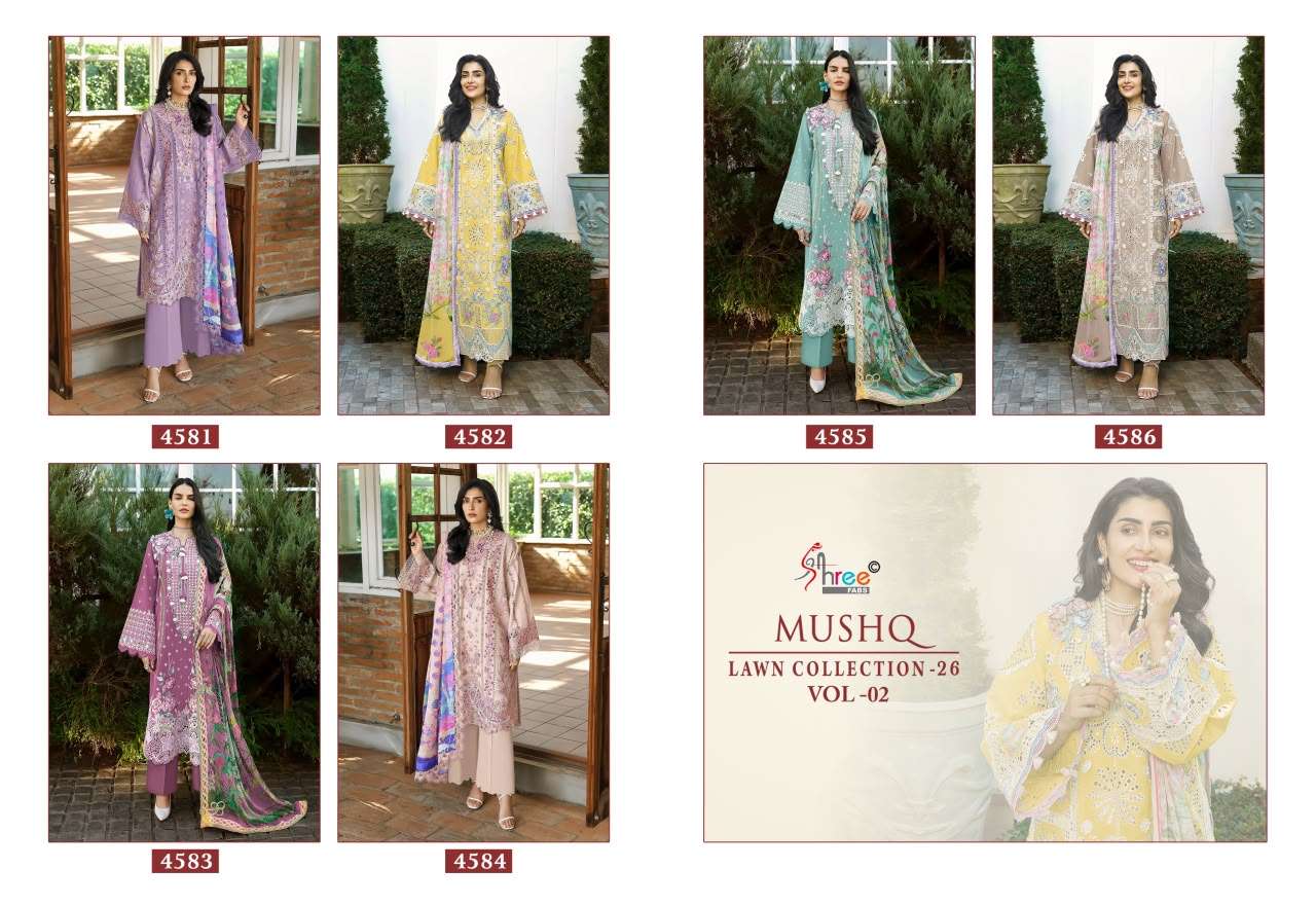 MUSHQ LAWN COLLECTION VOL - 02 BY SHREE FABS - 01 - 06 A