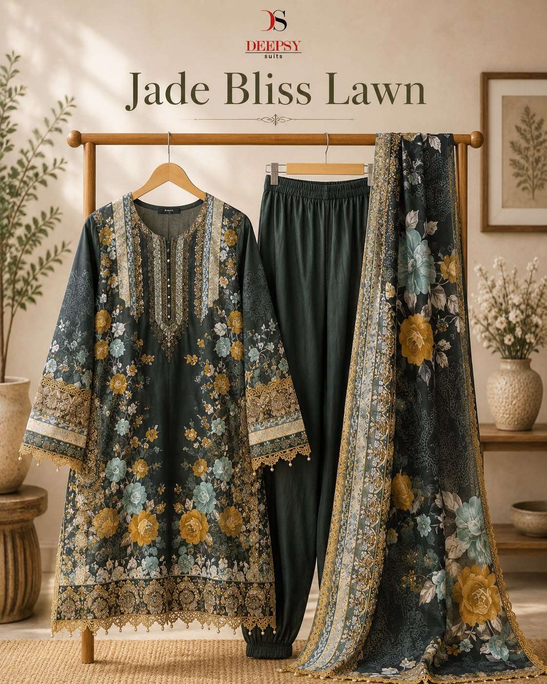 READY TO WEAR JADE BLISS LAWN COLLECTION BY DEEPSY SUITS - 01 - 08 B