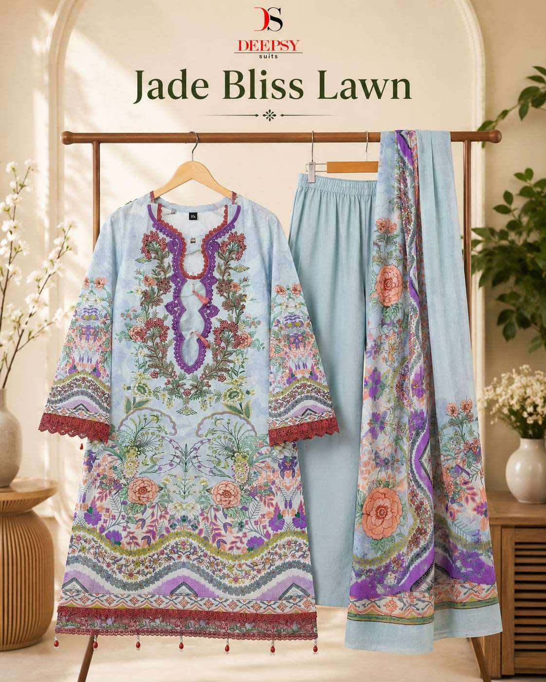 READY TO WEAR JADE BLISS LAWN COLLECTION BY DEEPSY SUITS - 07