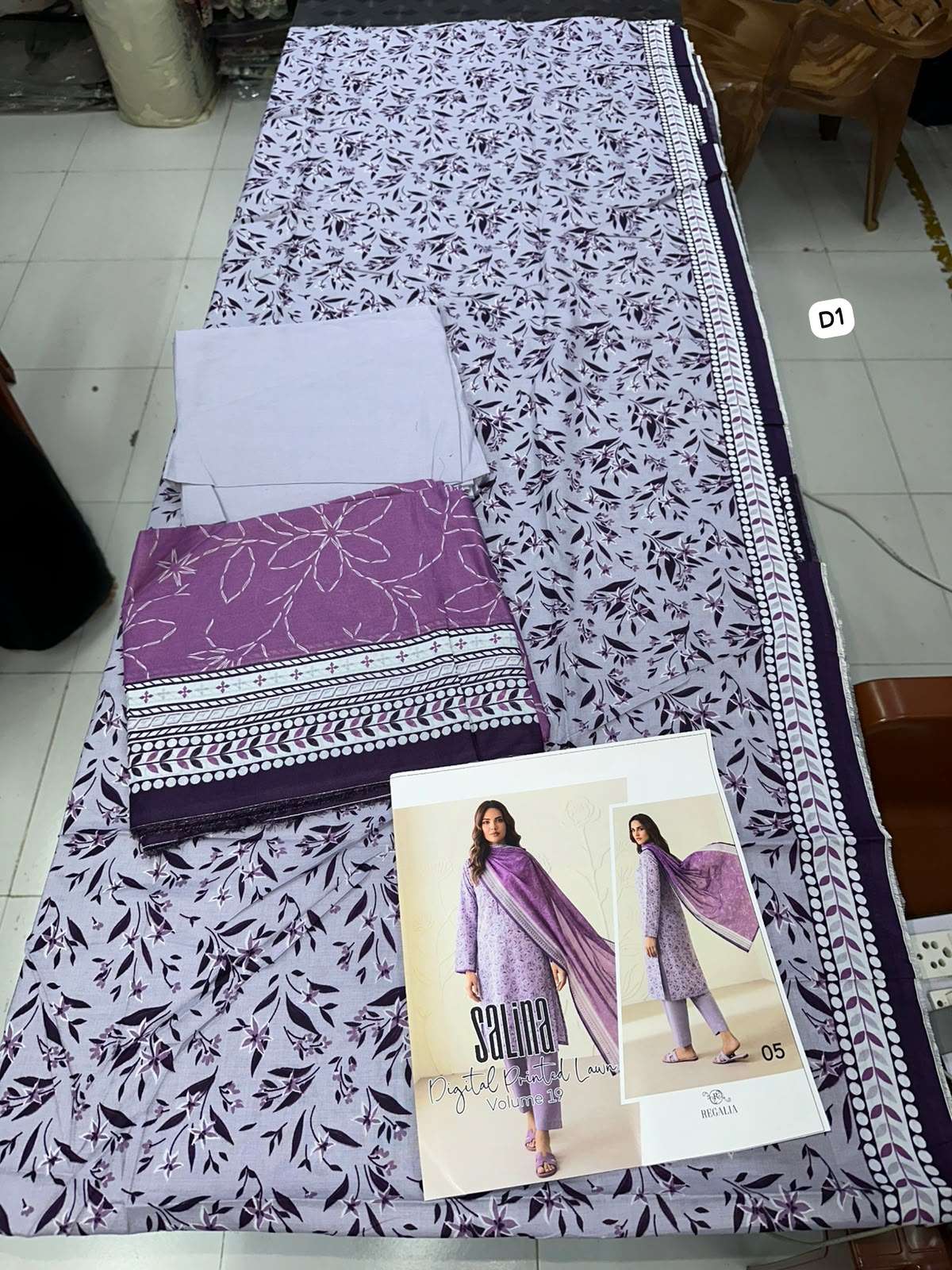 SALINA PRINTED LAWN COLLECTION VOL - 19 BY REGALIA TEXTILES - 01