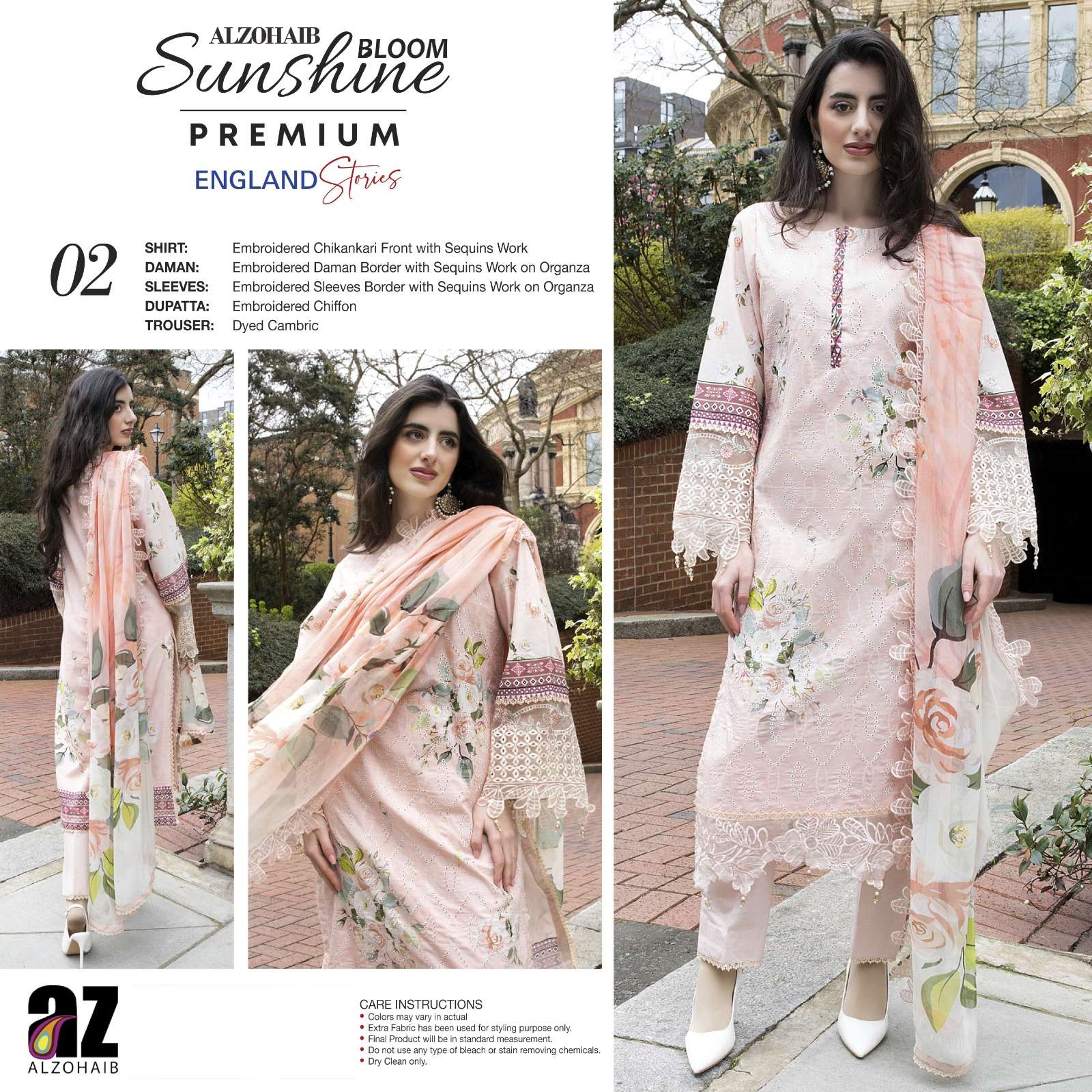 SUNSHINE BLOOM PREMIUM EDITION ENGLAND STORIES BY AL ZOHAIB TEXTILES - 02