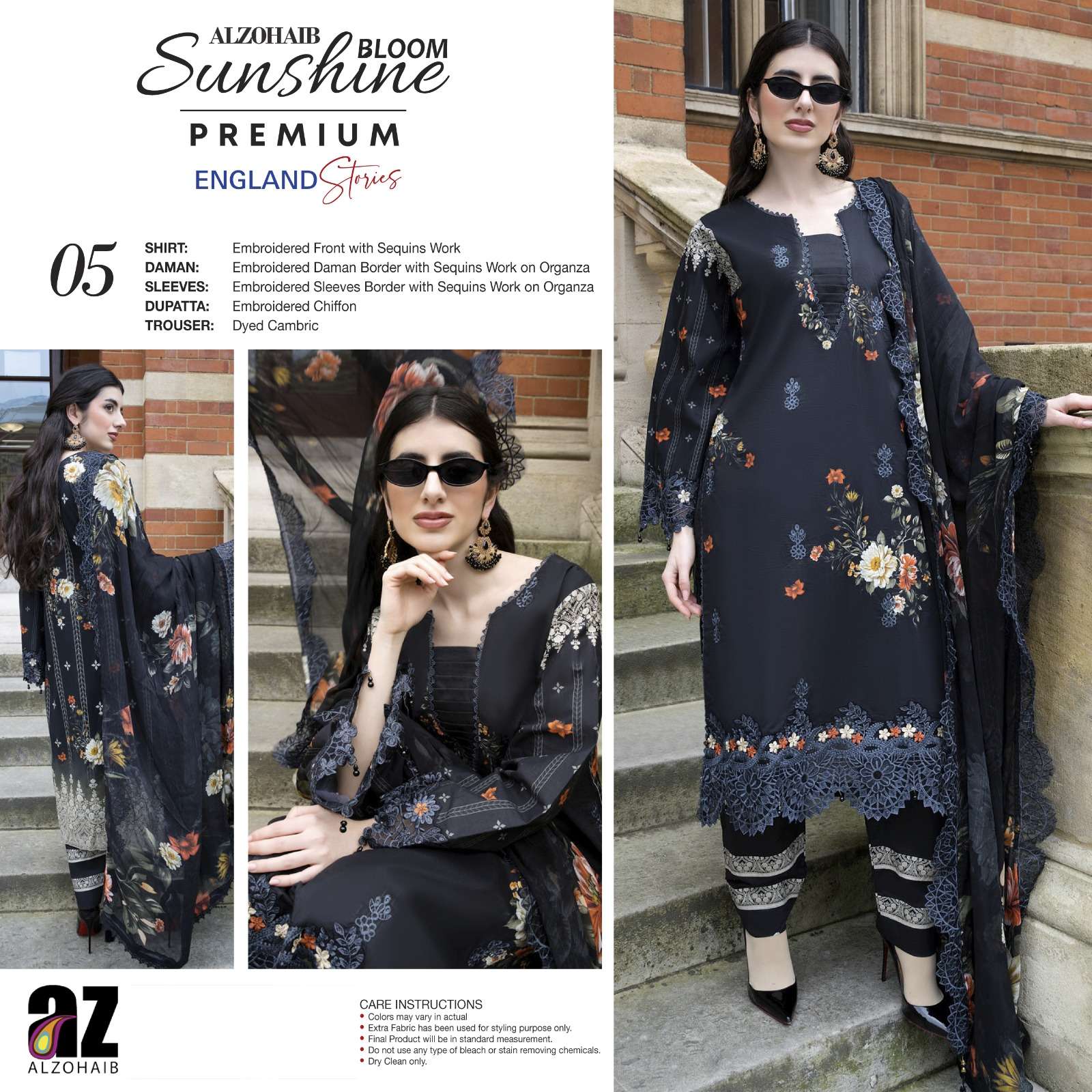 SUNSHINE BLOOM PREMIUM EDITION ENGLAND STORIES BY AL ZOHAIB TEXTILES - 05