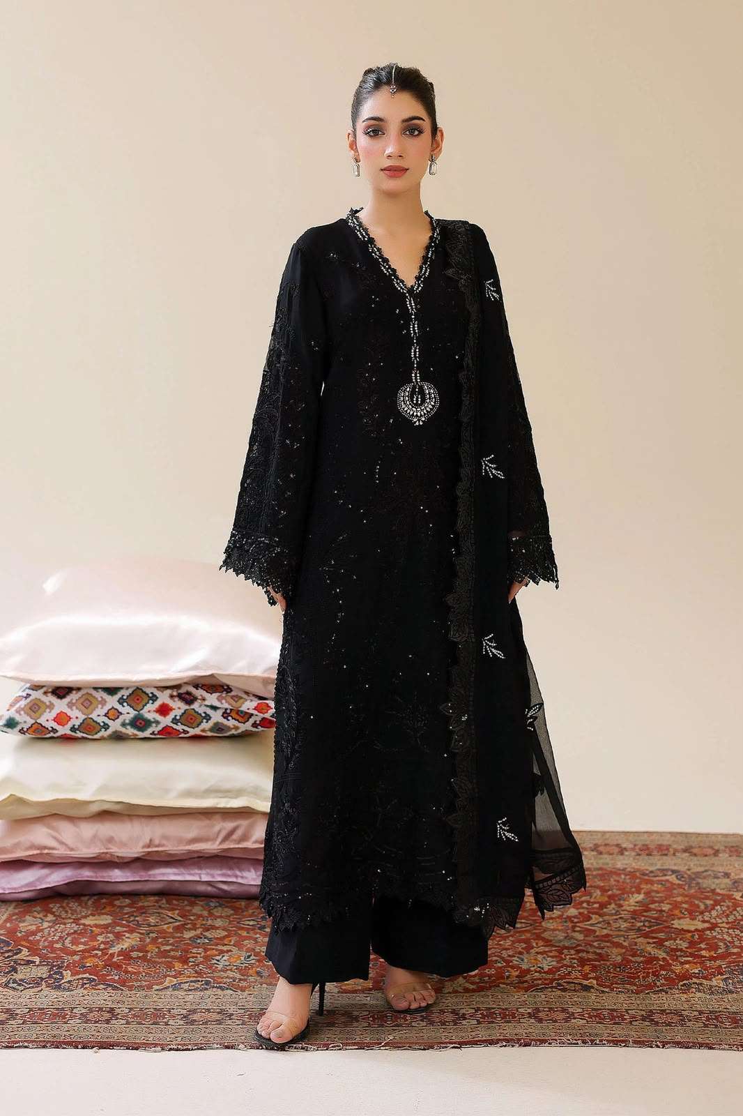 BAHAAR SEMISTITCHED CHIFFON COLLECTION BY ZA CLOTHES - 06