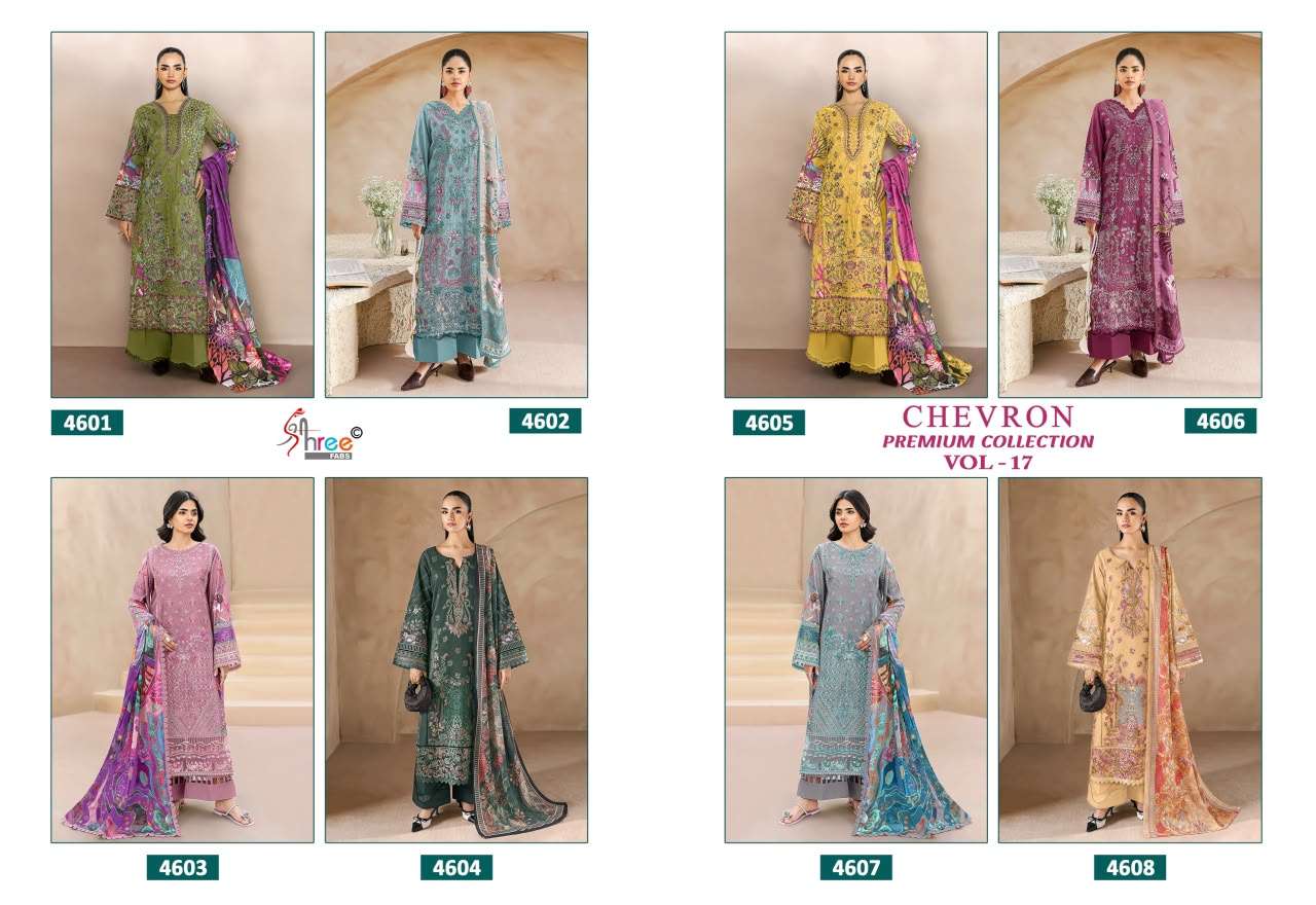 CHEVRON PREMIUM COLLECTION VOL - 17 BY SHREE FABS - 01 - 08 A