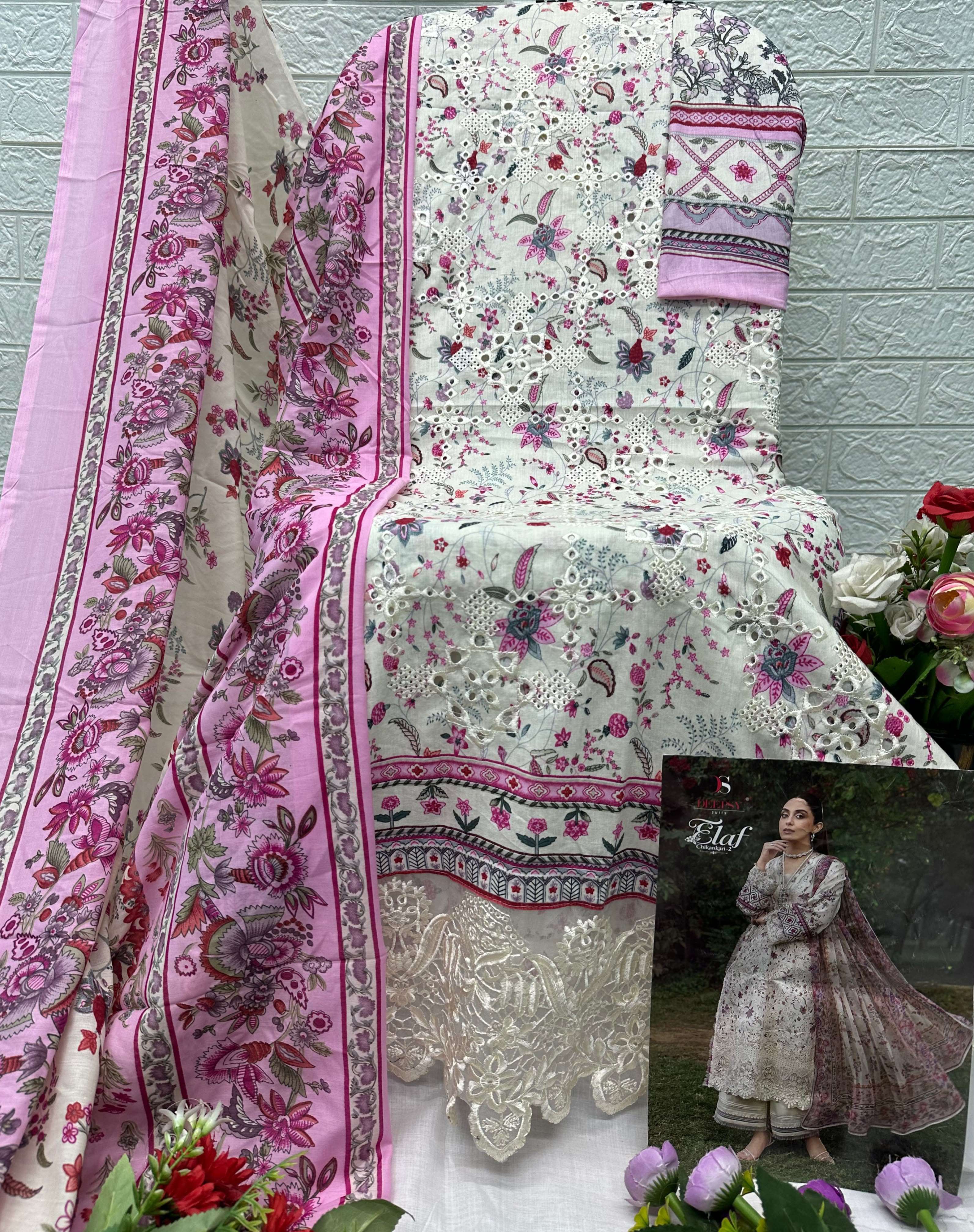 ELAF CHIKANKARI - 02 OPEN PICS BY DEEPSY SUITS - 02