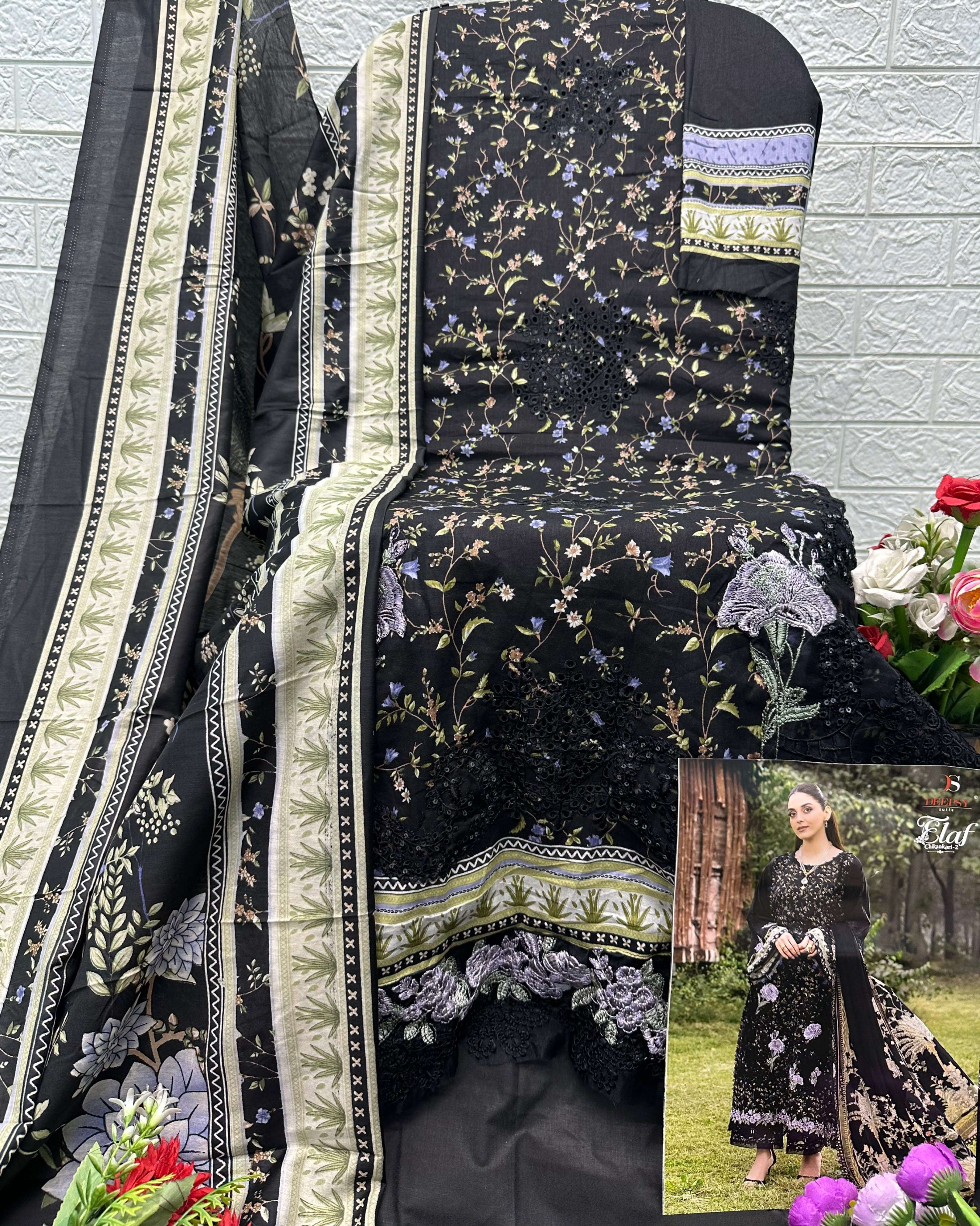 ELAF CHIKANKARI - 02 OPEN PICS BY DEEPSY SUITS - 05
