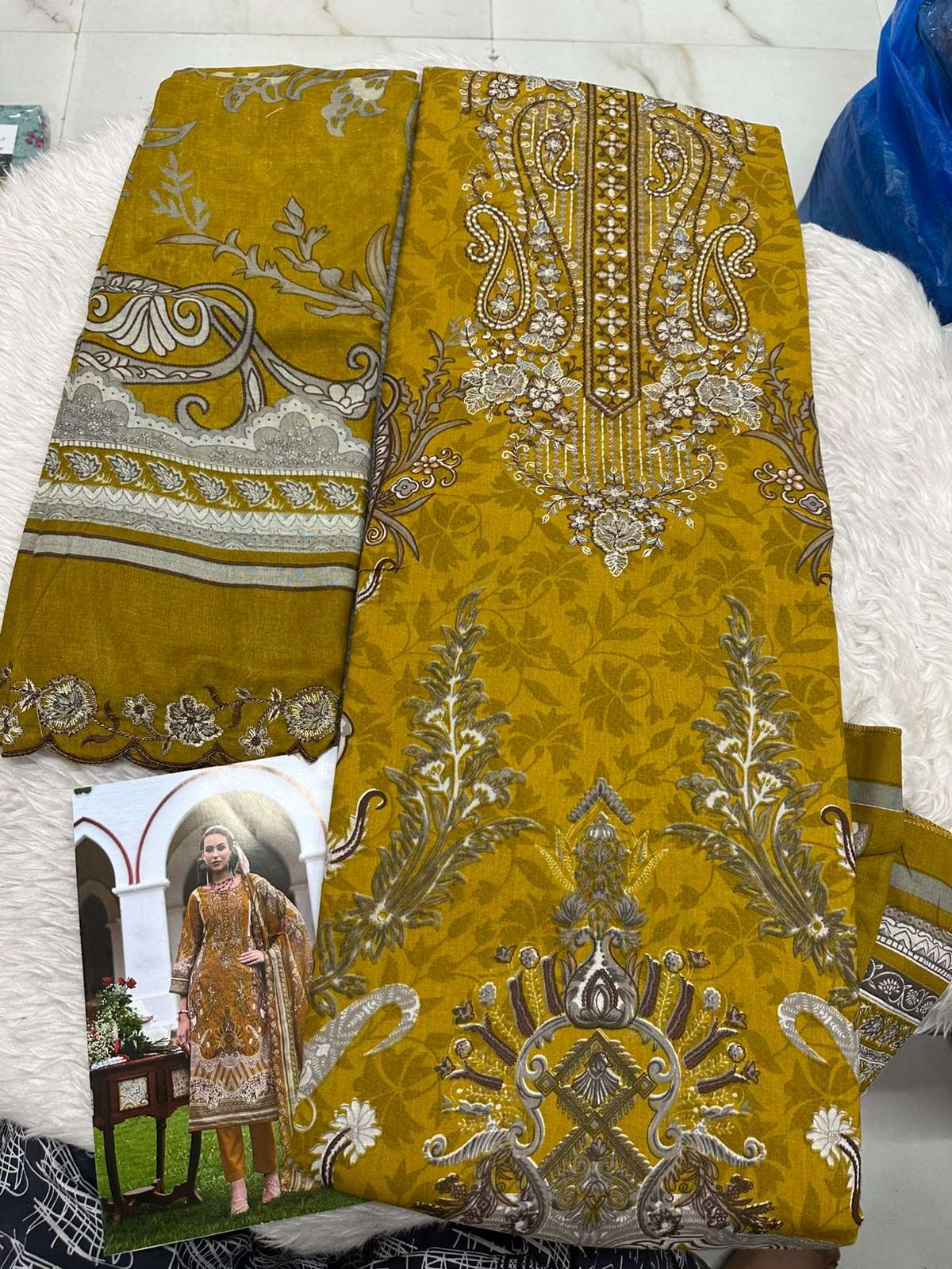 Falah Premium Cotton Colleciton Code - 50186 By Falah Designer Suits - 01