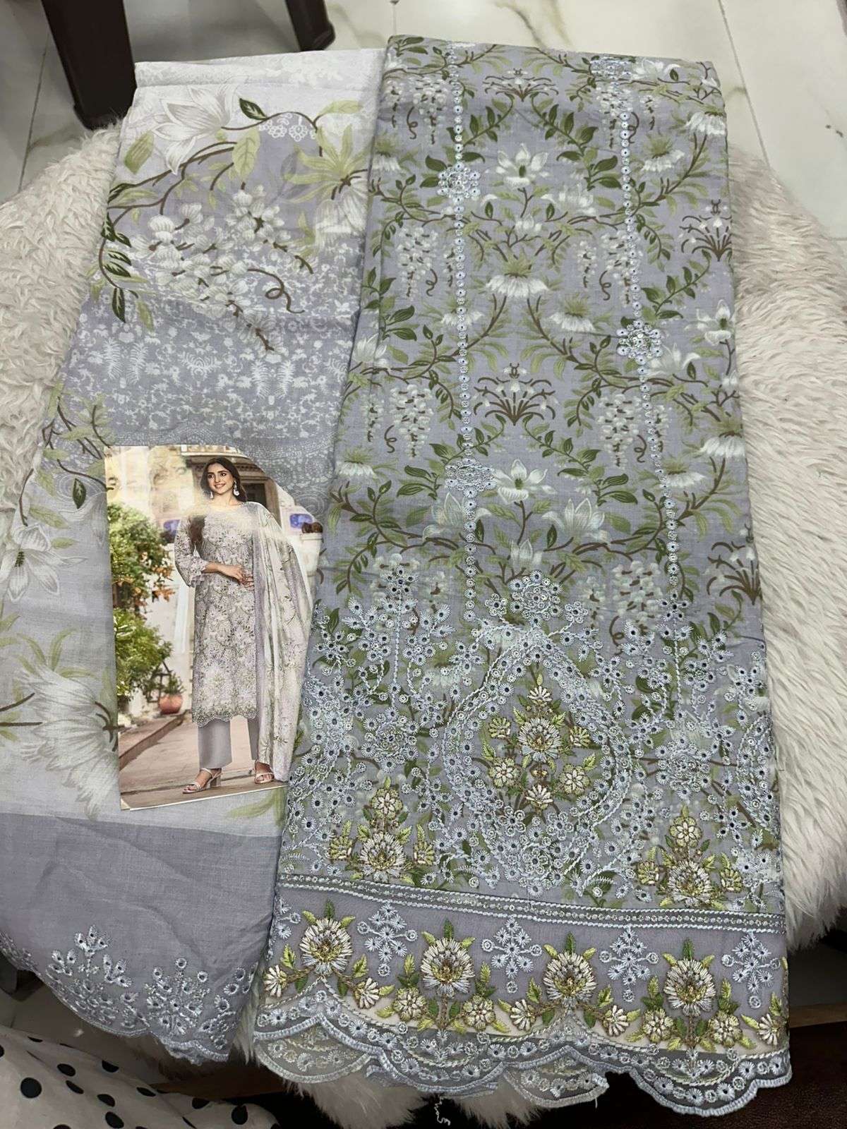 Falah Premium Cotton Collection Code - 50156 By Falah Designer Suits - 01