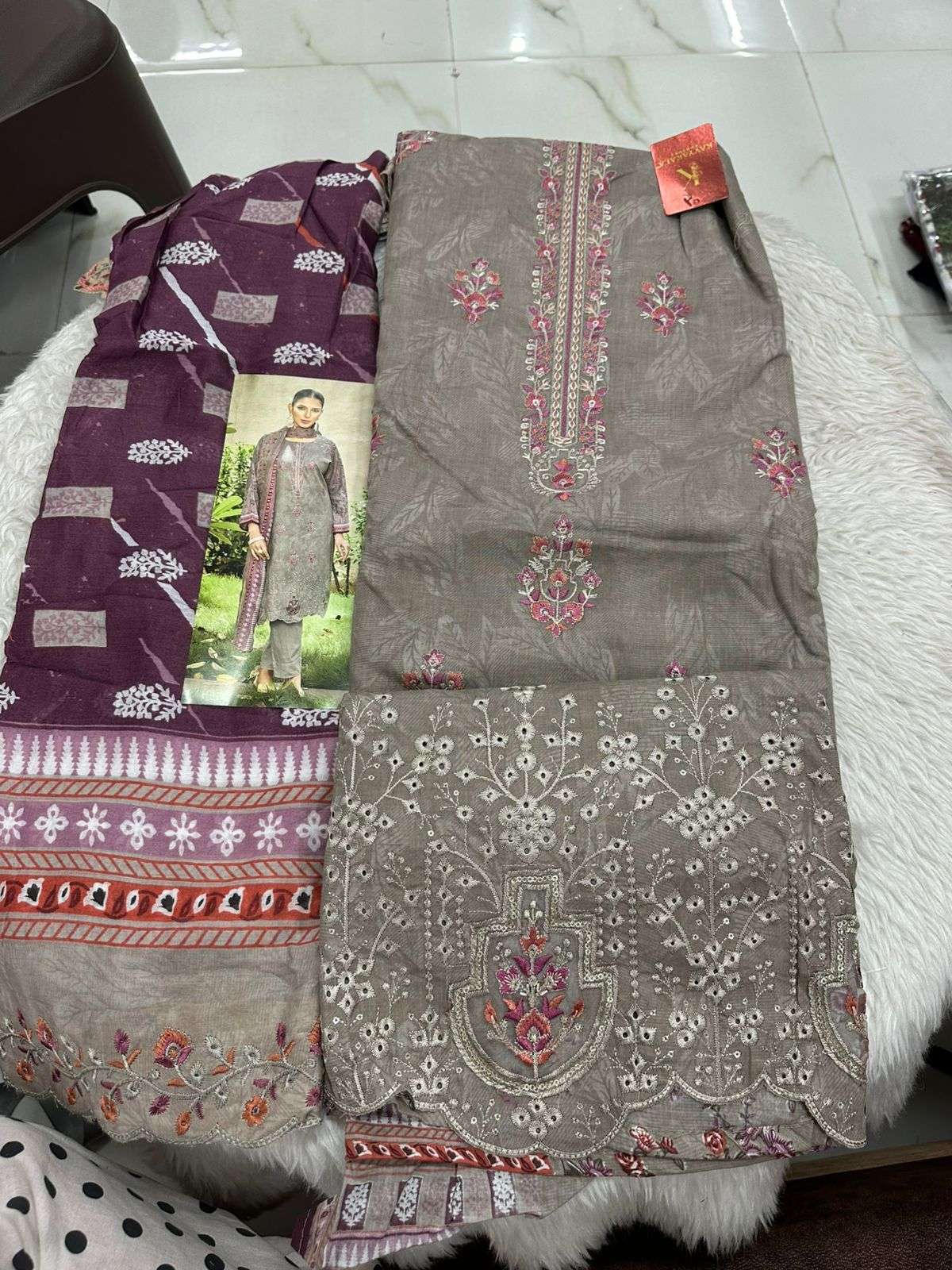 Falah Premium Cotton Collection Code - 50157 By Falah Designer Suits - 01 - 06