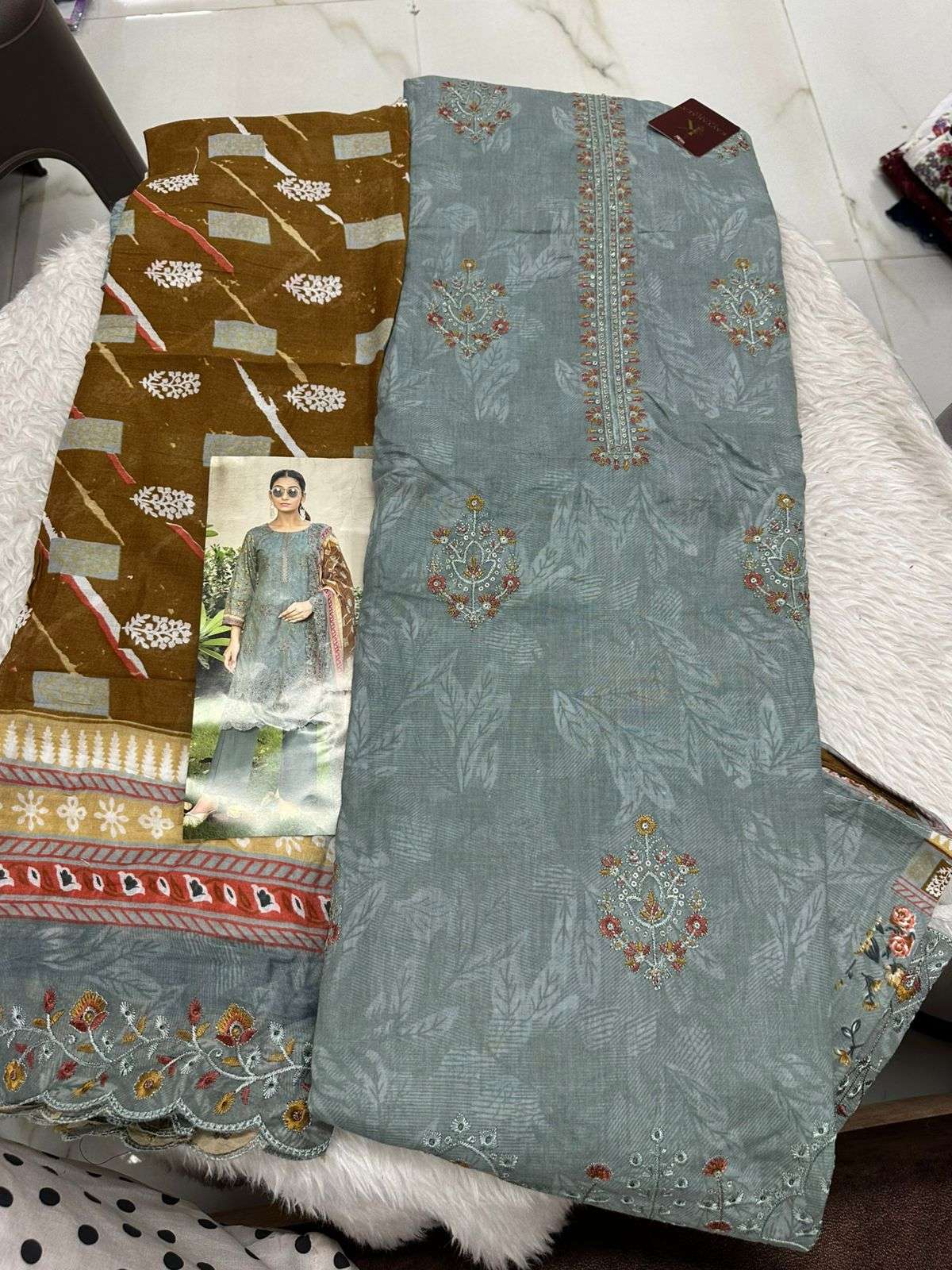 Falah Premium Cotton Collection Code - 50157 By Falah Designer Suits - 04
