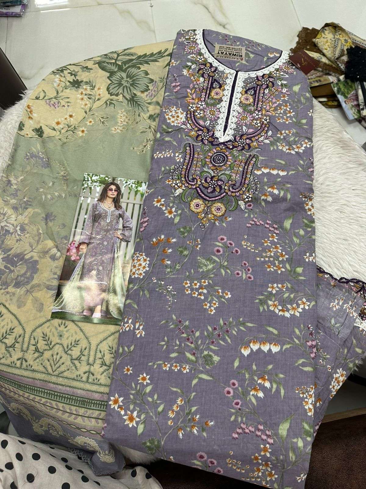 Falah Premium Cotton Collection Code - 50159 By Falah Designer Suits - 05