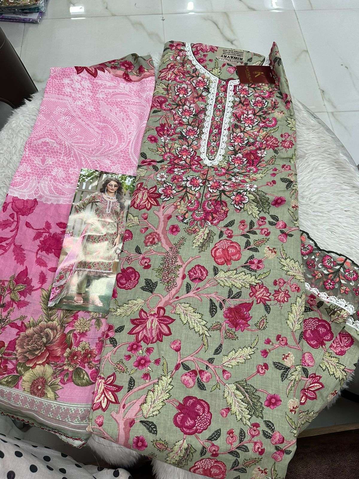 Falah Premium Cotton Collection Code - 50159 By Falah Designer Suits - 07