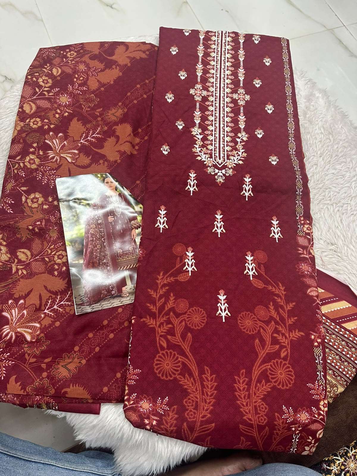 Falah Premium Cotton Collection Code - 50171 By Falah Designer Suits - 03