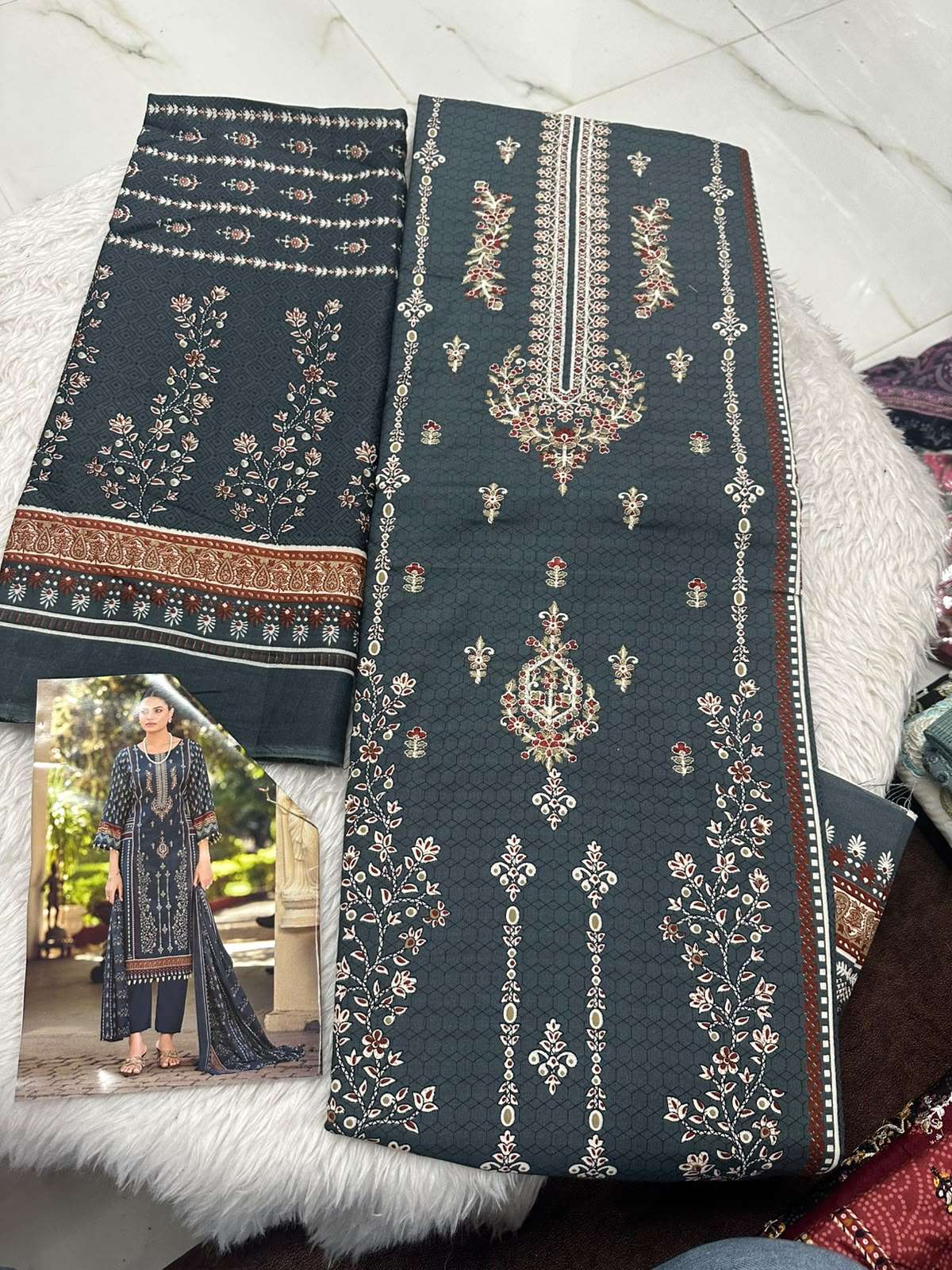 Falah Premium Cotton Collection Code - 50171 By Falah Designer Suits - 04
