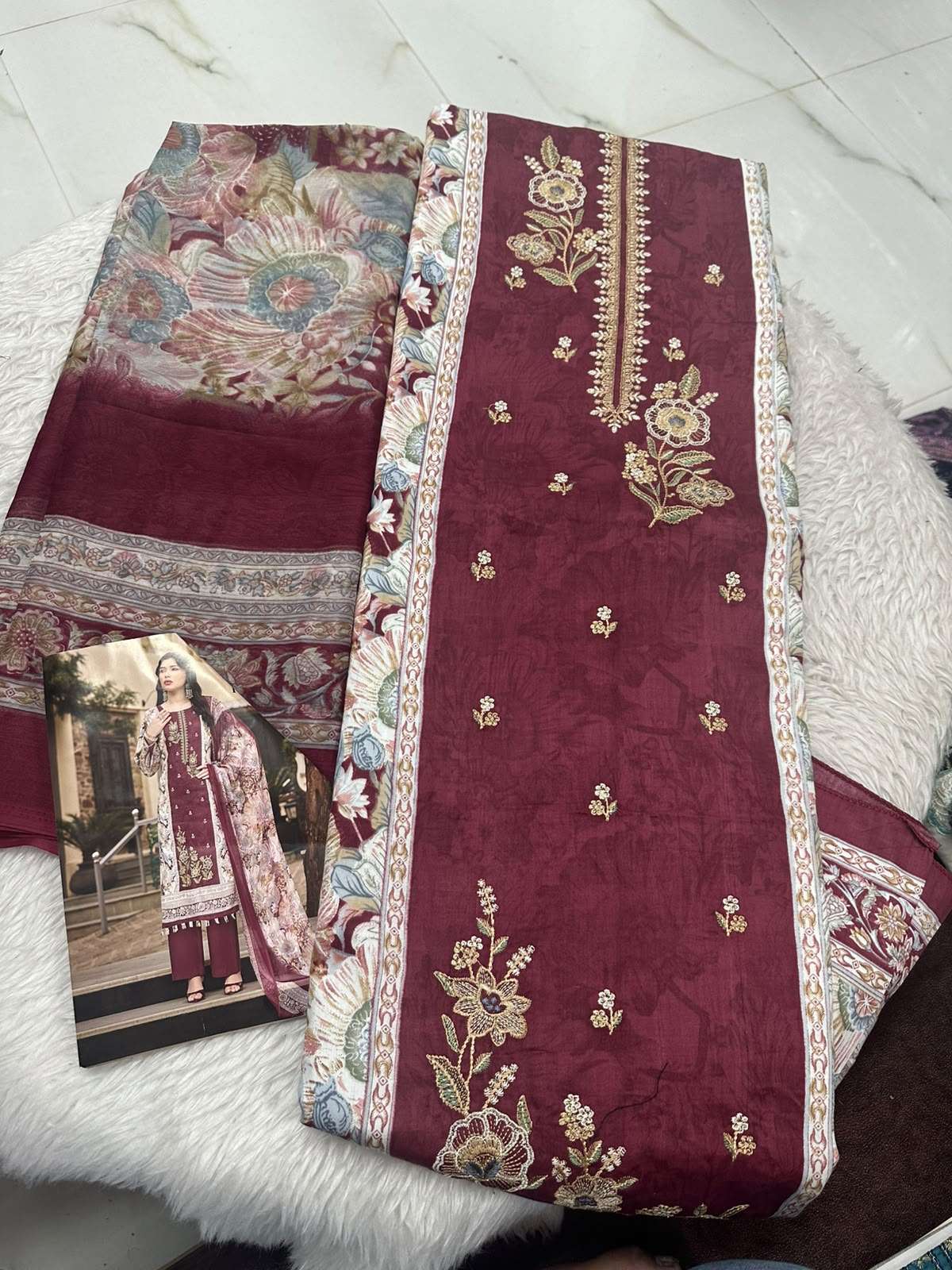 Falah Premium Cotton Collection Code - 50172 By Falah Designer Suits - 01