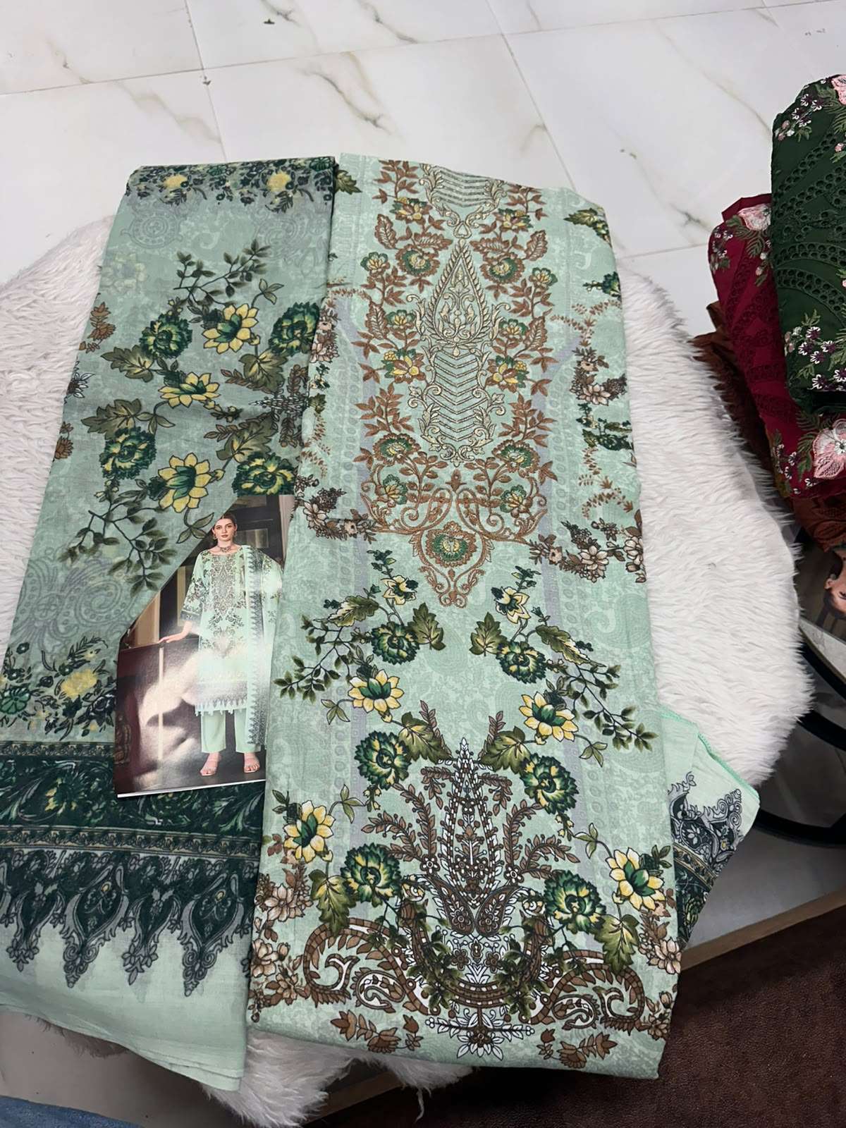 Falah Premium Cotton Collection Code - 50175 By Falah Designer Suits - 02