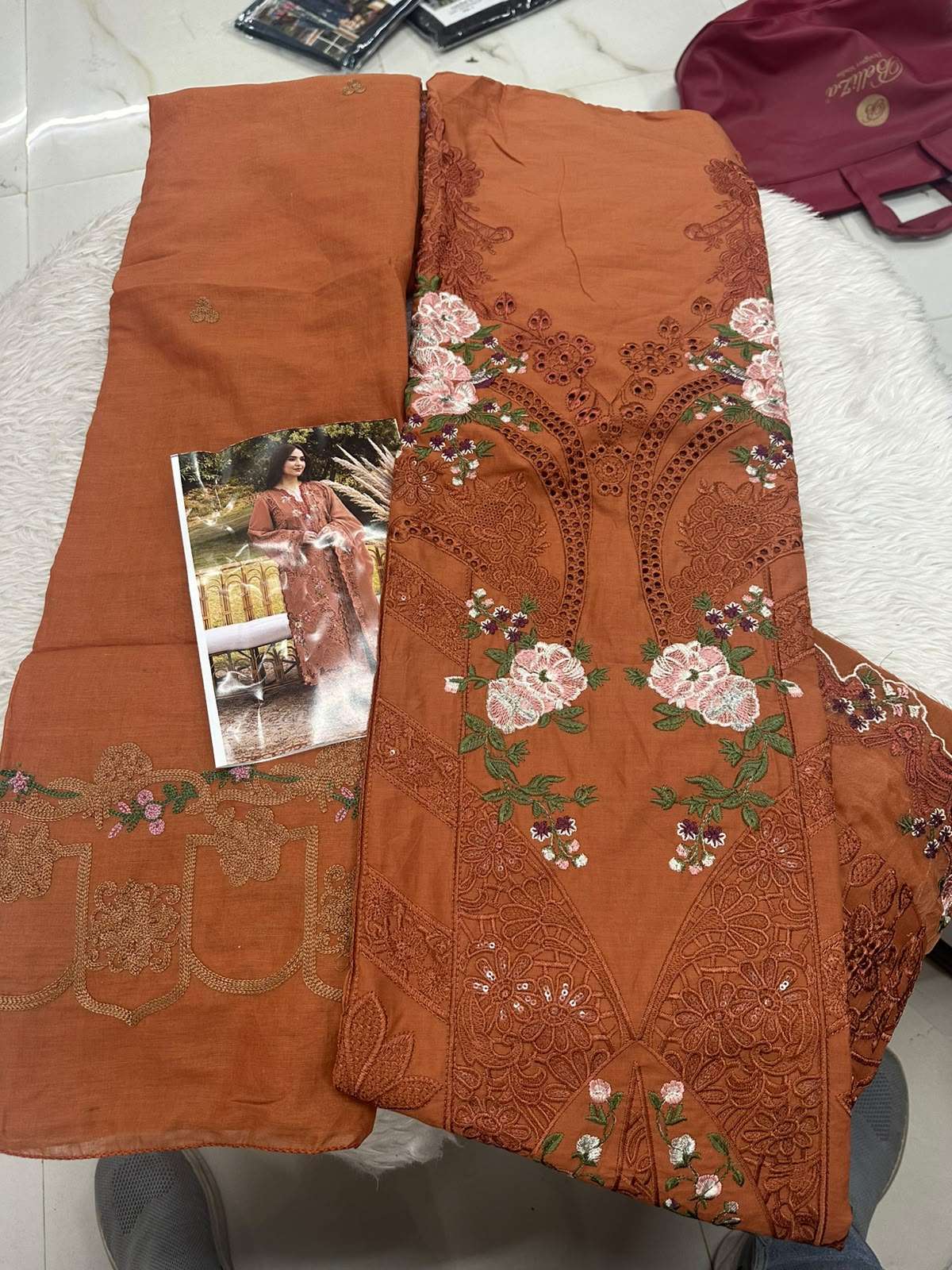 Falah Premium Cotton Collection Code - 50176 By Falah Designer Suits - 01 - 05