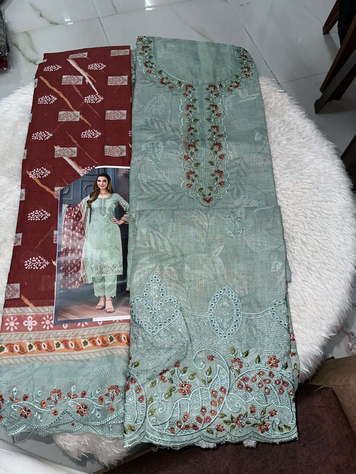 Falah Premium Cotton Collection Code - 50178 By Falah Designer Suits - 05