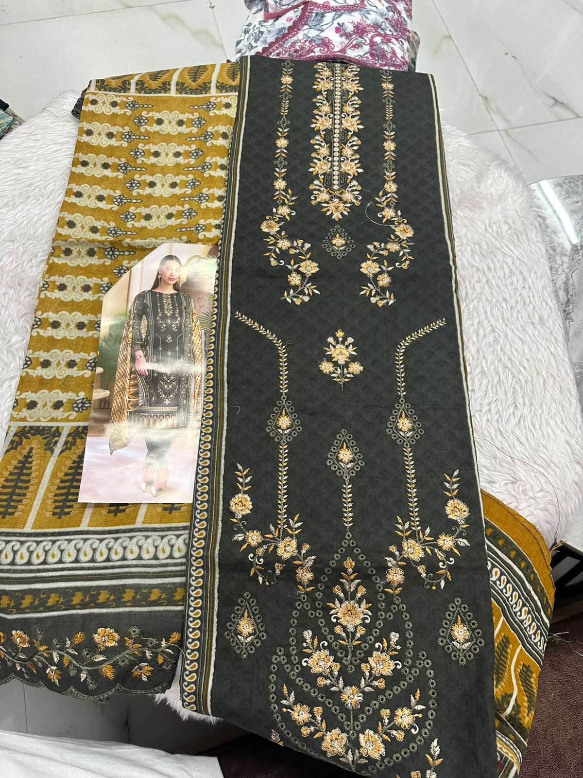 Falah Premium Cotton Collection Code - 50181 By Falah Designer Suits - 01