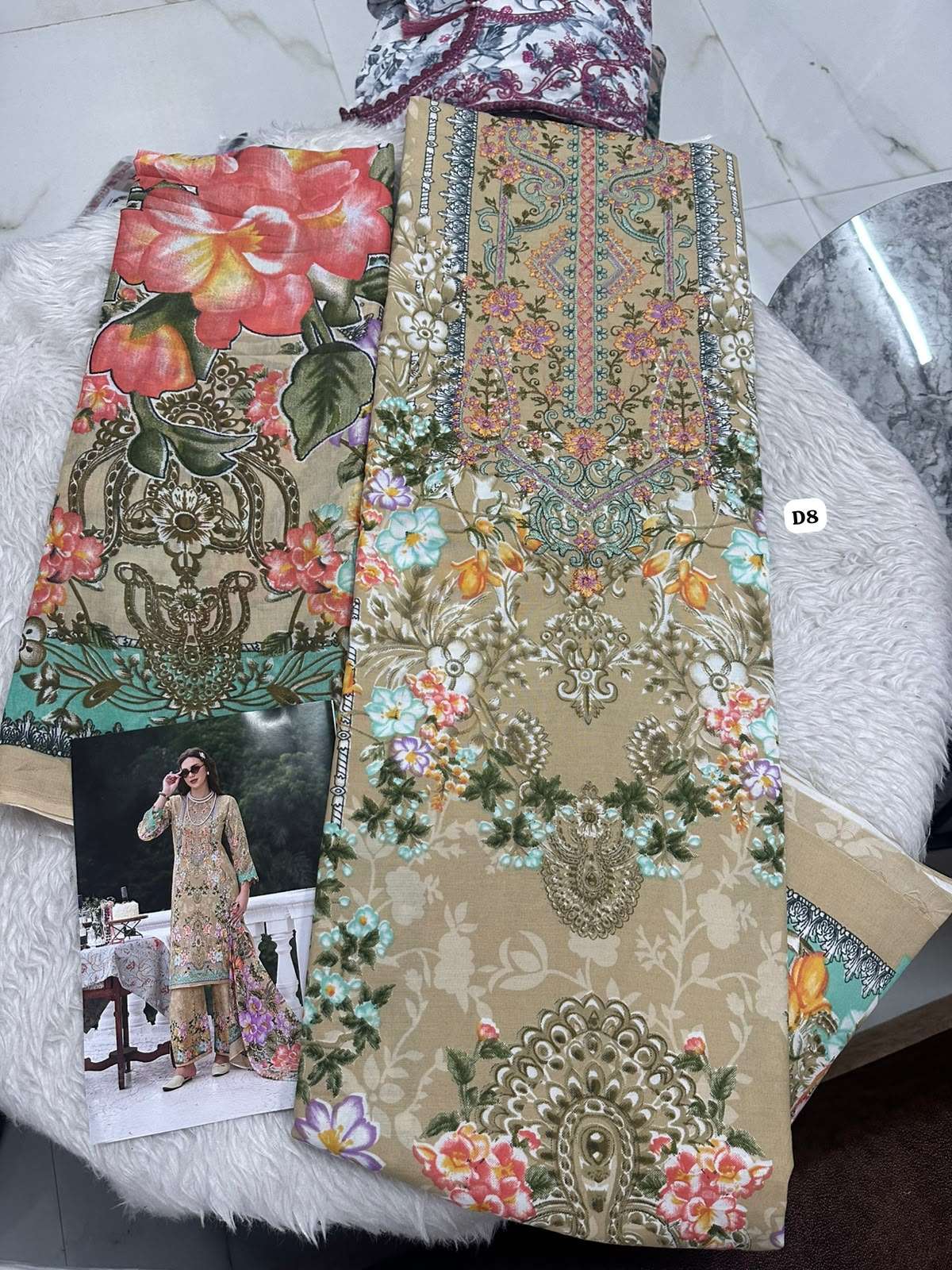 Falah Premium Cotton Collection Code - 50182 By Falah Designer Suits - 05