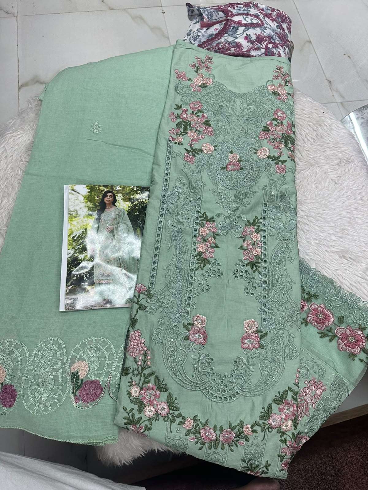 Falah Premium Cotton Collection Code - 50184 By Falah Designer Suits - 01 - 04