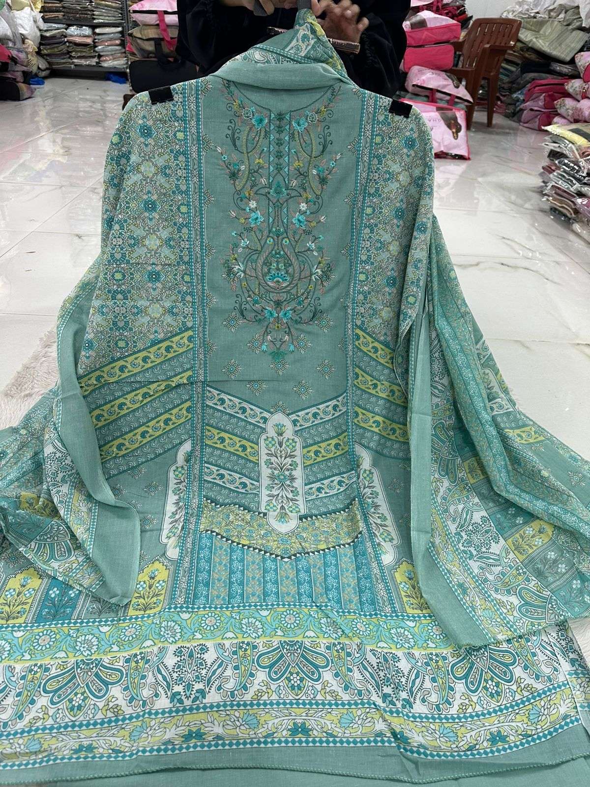 Falah Premium Cotton Collection Code - NOP65 By Falah Designer Suits - 02
